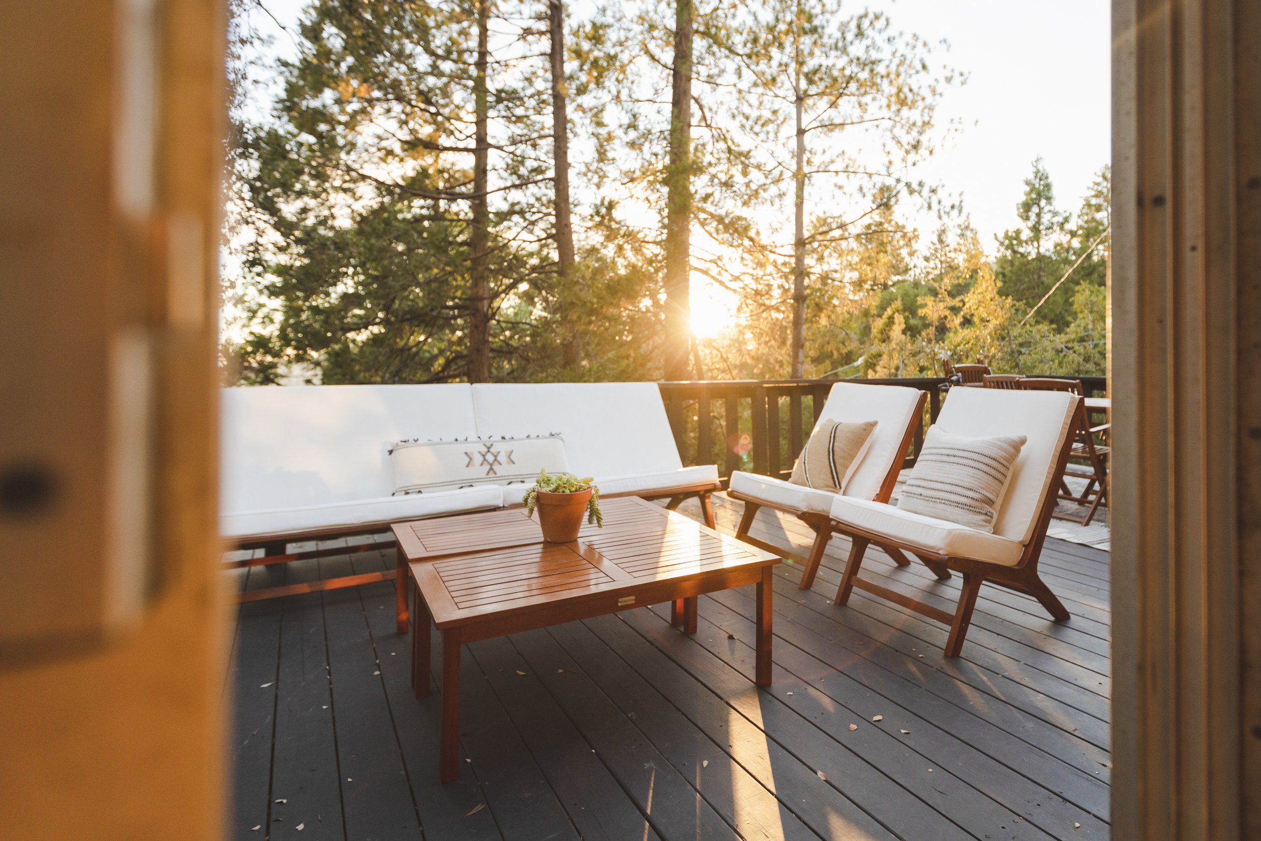 mckeever photography sunset patio cabin