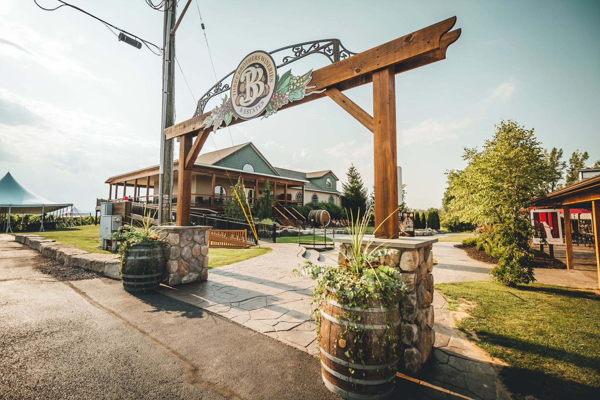 Estate Entrance from Parking Lot