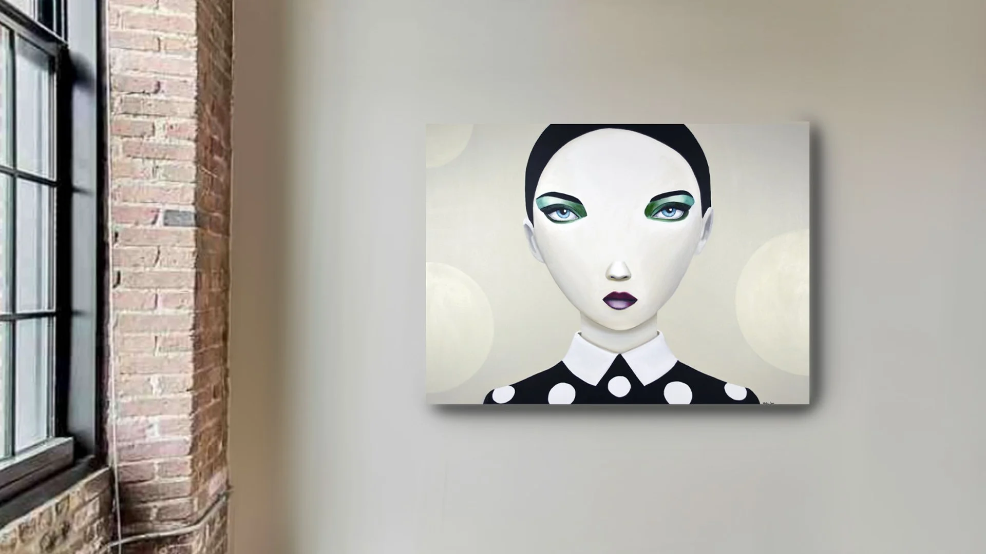 Panda Pop! 02 Oil on Canvas — 30 × 40 inches