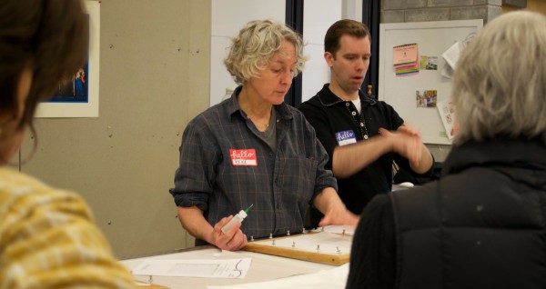 One of the students in the class was in an official capacity as signer for another student. After watching many a signer work at UGA events I was mesmerized by his interpretations of my words! I was honored to have his help.