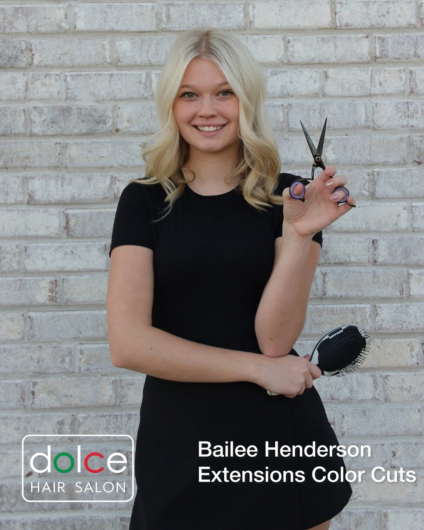 Pleased to introduce our newest Dolce associate Bailee Henderson&hellip; let&rsquo;s give her a warm welcome!!! Here is her story: My name is Bailee Henderson, and I&rsquo;m a licensed cosmetologist who loves creating beautiful, confidence-boosting h