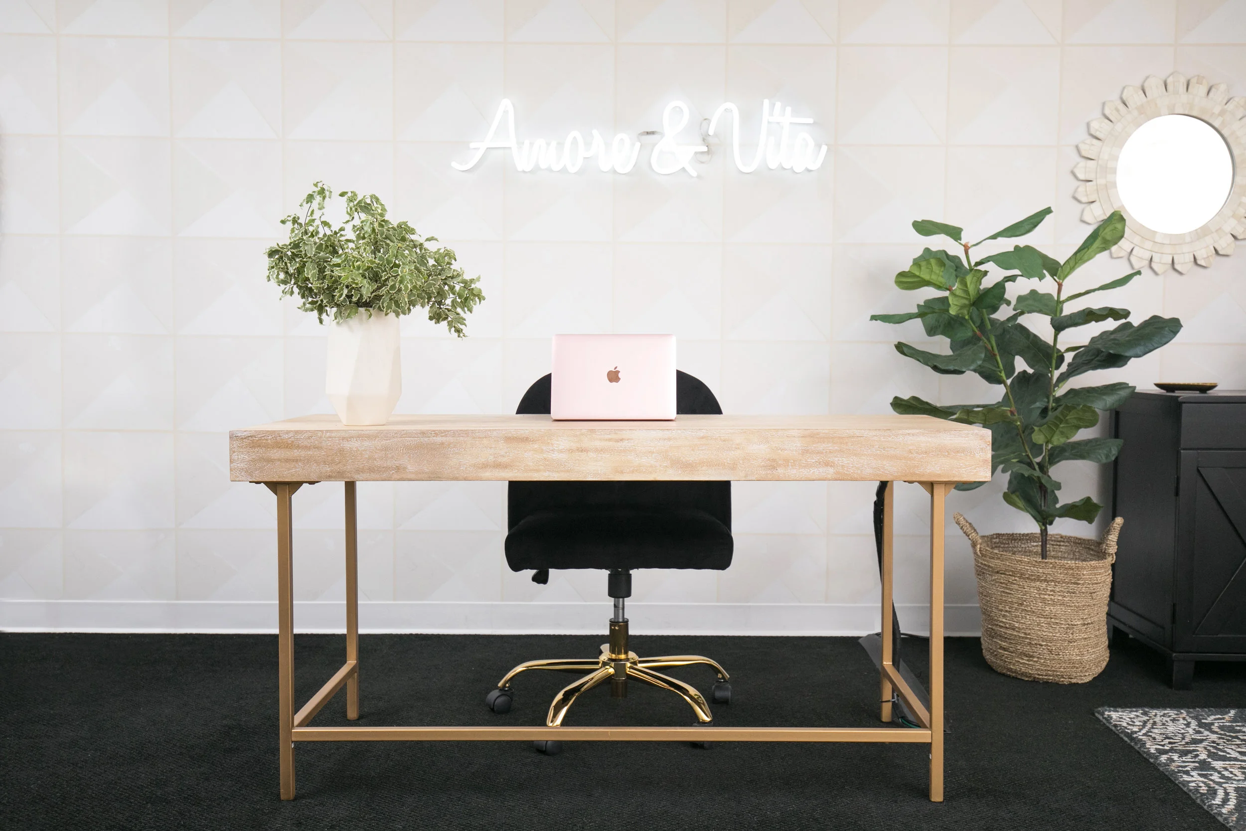 Shay Mitchell's Amore & Vita Production Office | Interiors by Stefani Stein