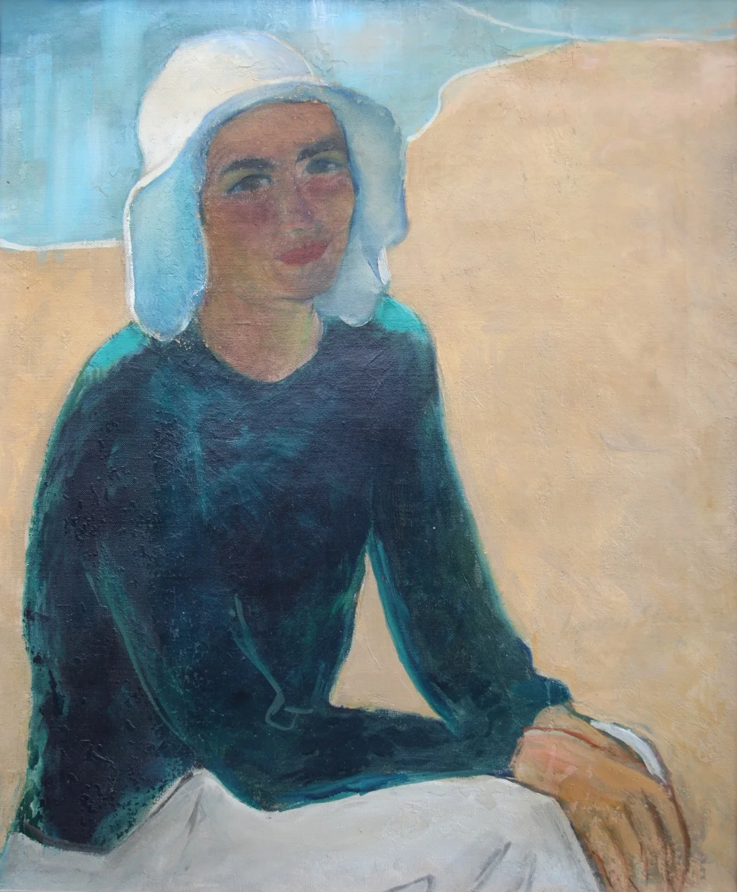 "Jan," oil painting (c. 1927) by Larry Stults