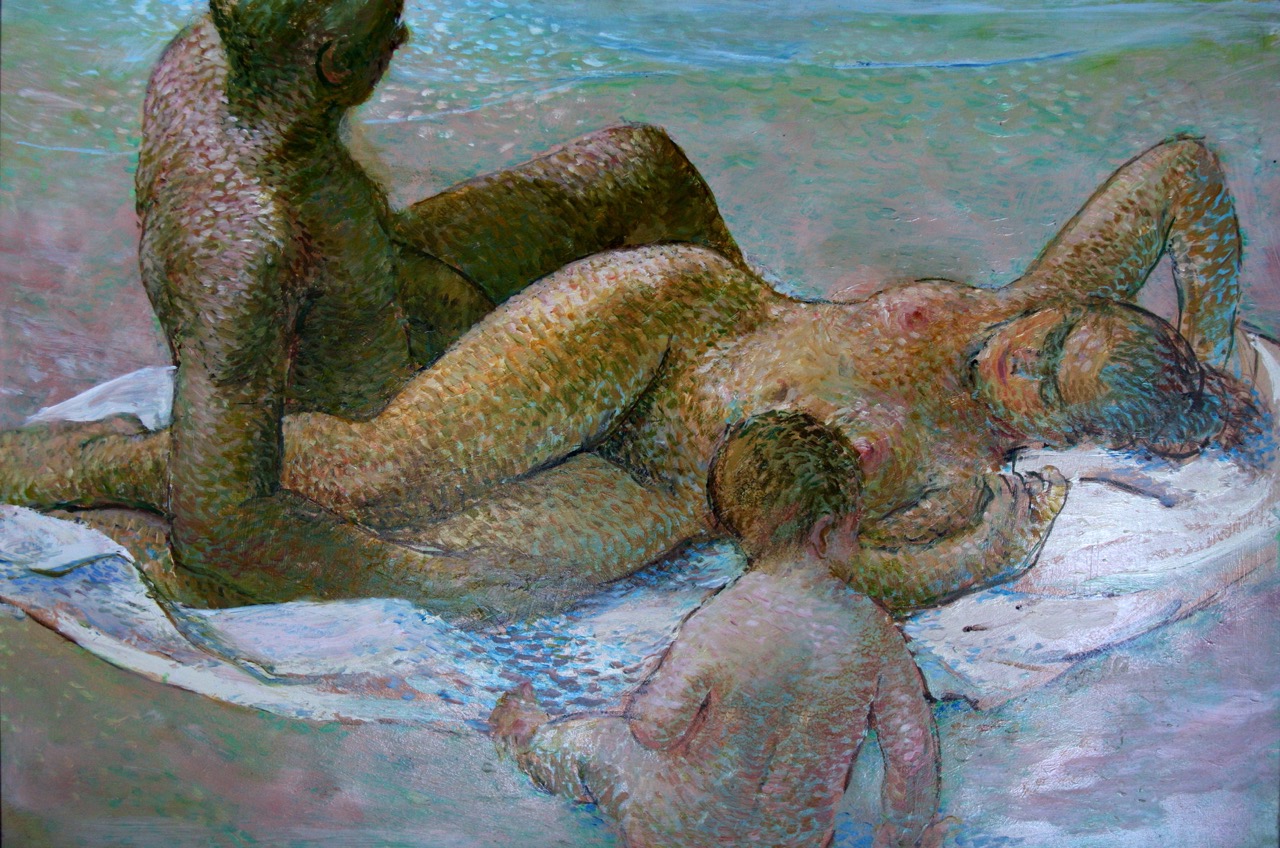"Untitled," oil painting (1970) by Larry Stults