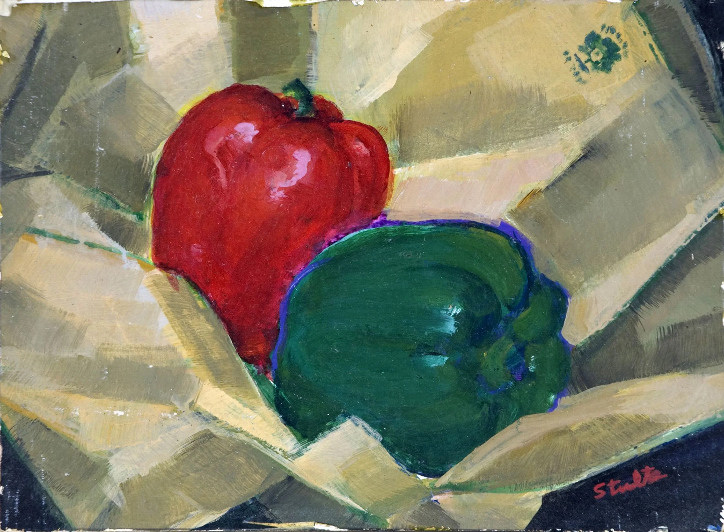 "Untitled," Oil Painting (1973) by Larry Stults