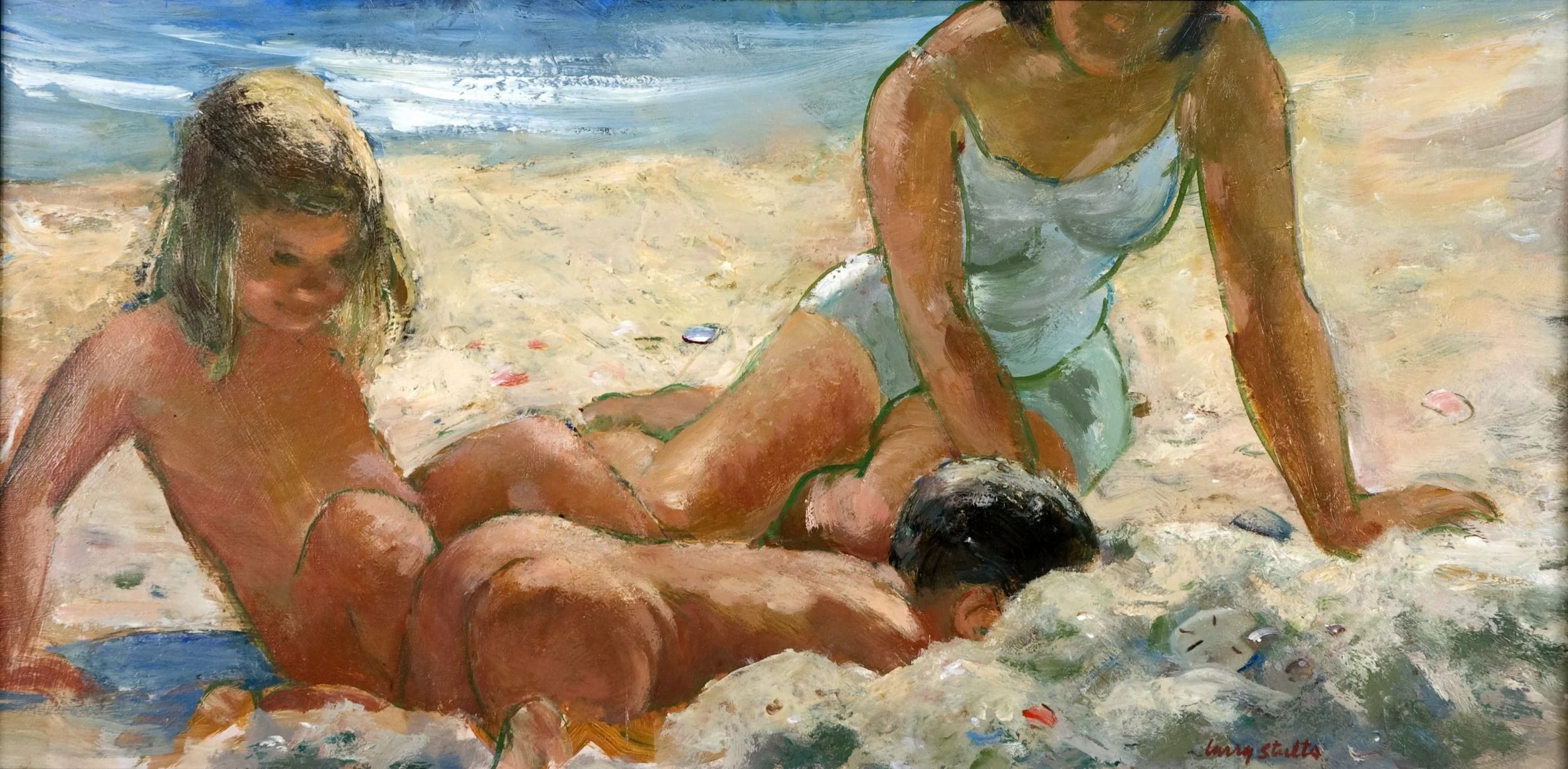 "Untitled," Oil Painting (1977) by Larry Stults