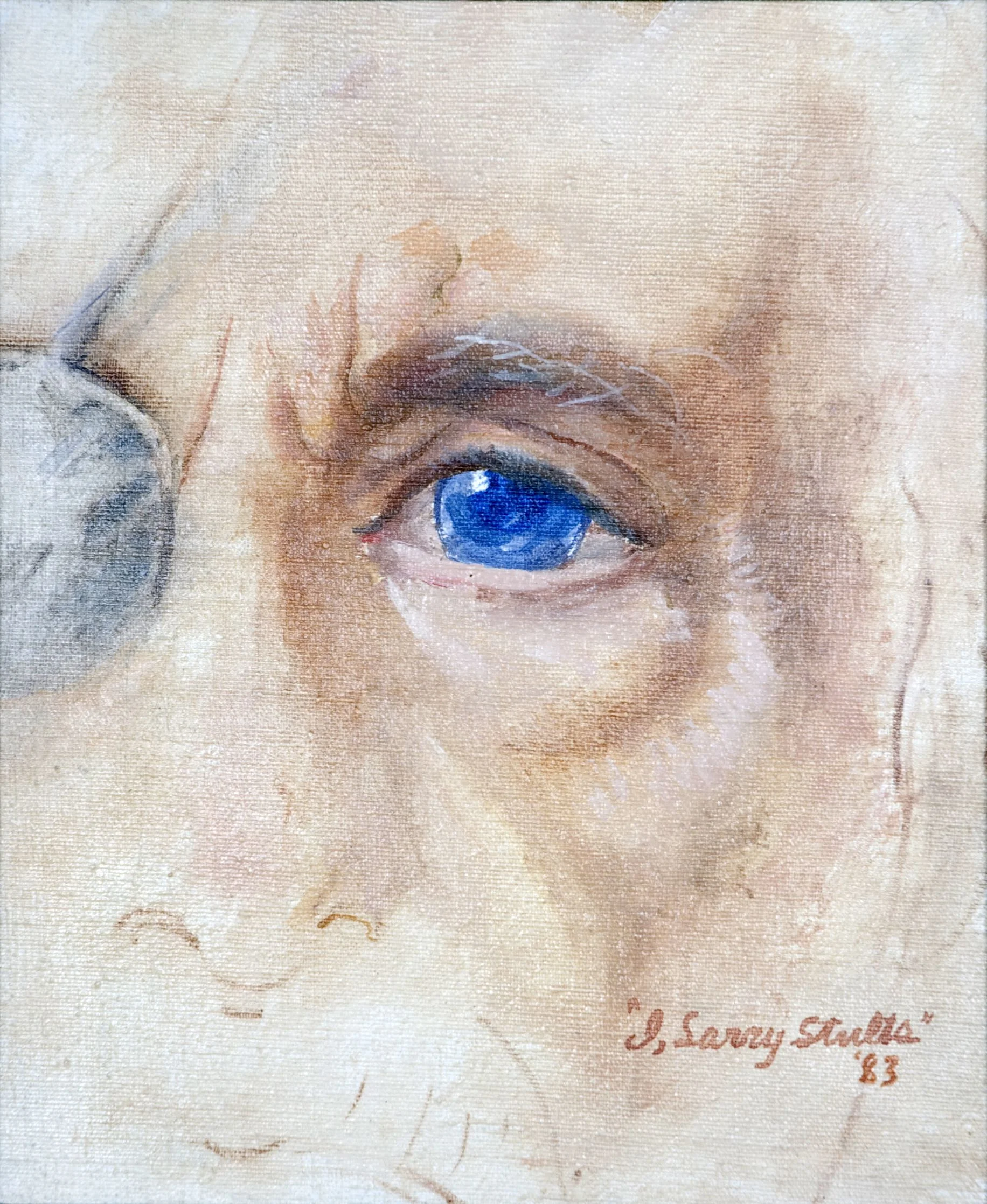 "I, Larry Stults," oil painting (1983) by Larry Stults