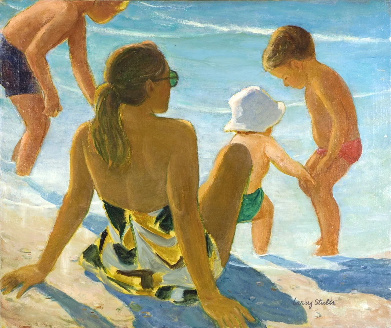 "Sunlight and Shadow," oil painting (1965) by Larry Stults