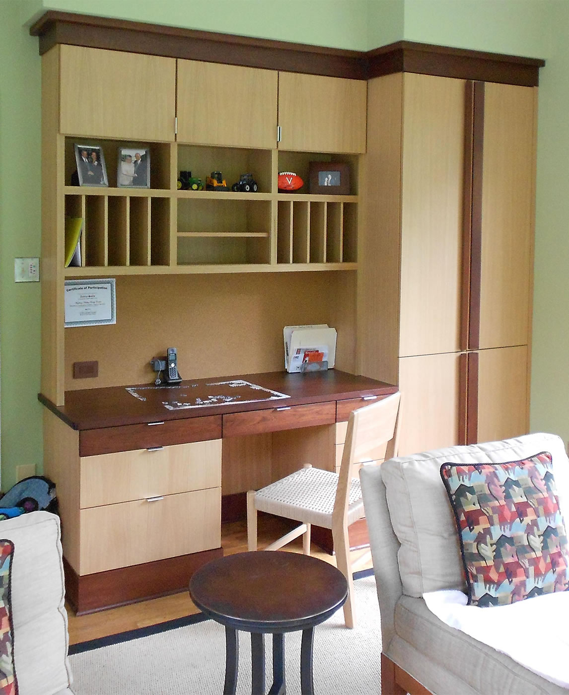 study-desk-with-AV-equpiment-storage-rift-cut-white-oak-and-mahogany.jpg