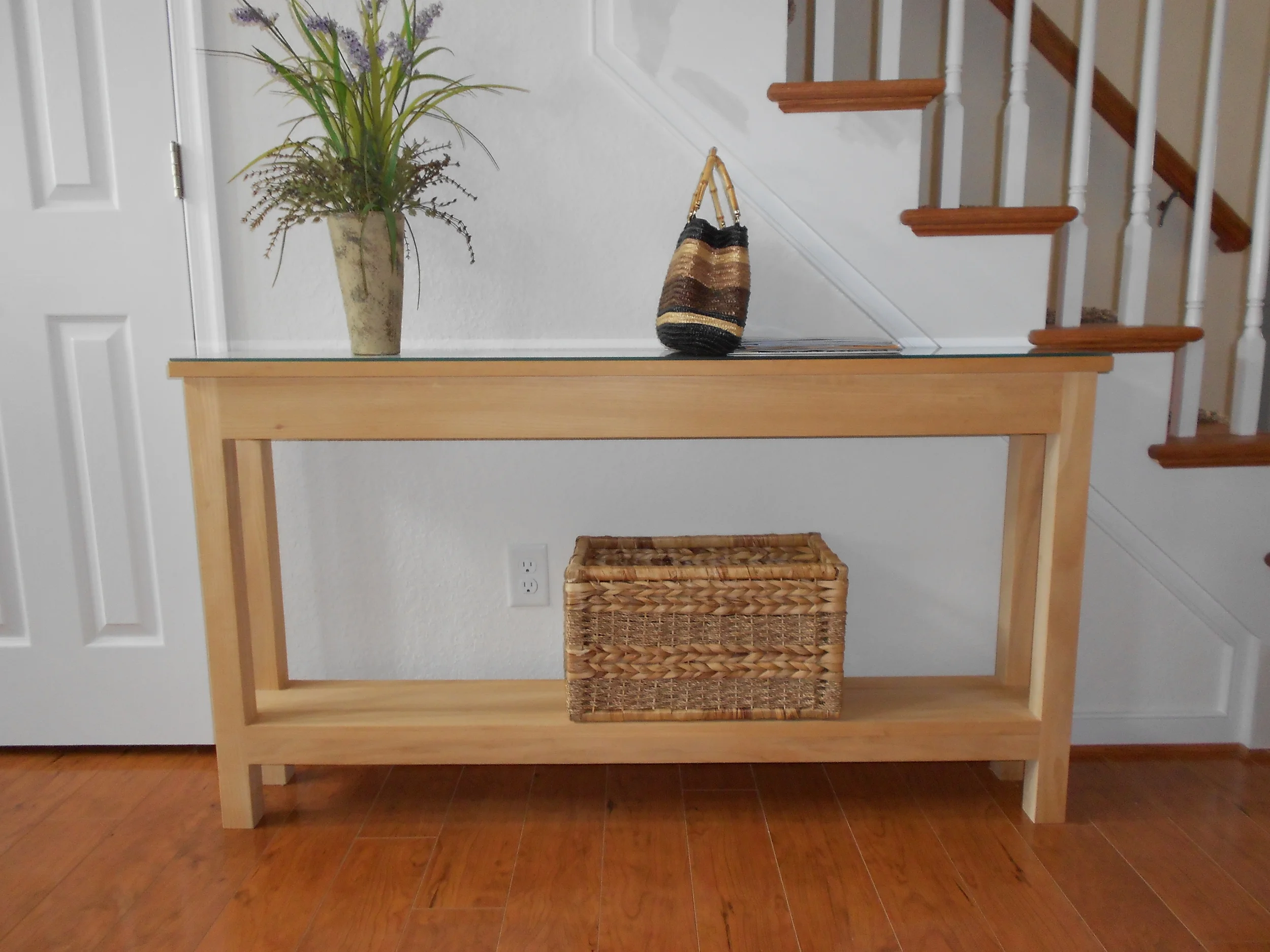 skinny hall table unfinished.JPG