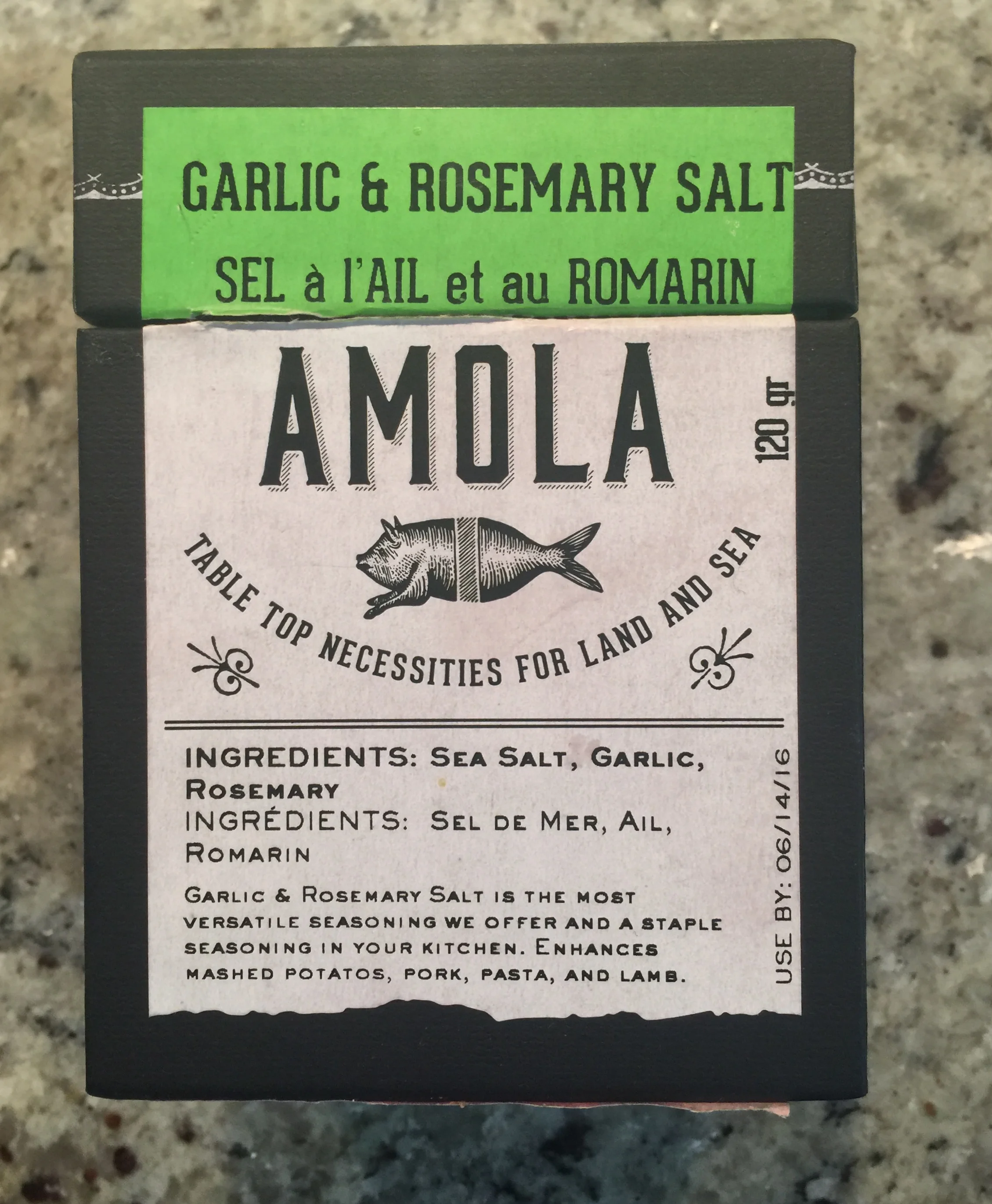 Amola Garlic & Rosemary Salt