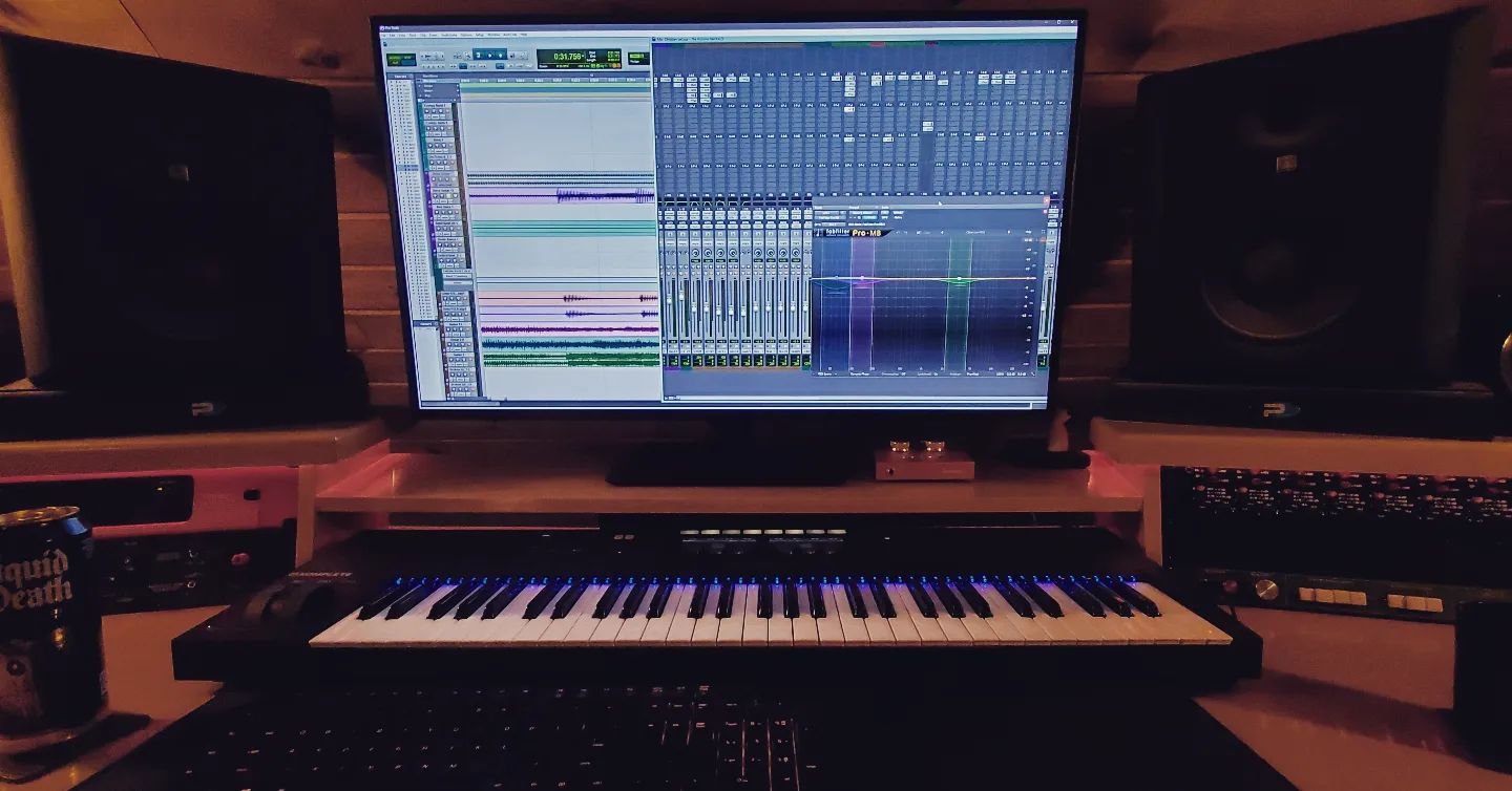 New music from @desmo_hunter in the oven at Storm Town Studios. So excited to be working on this project!