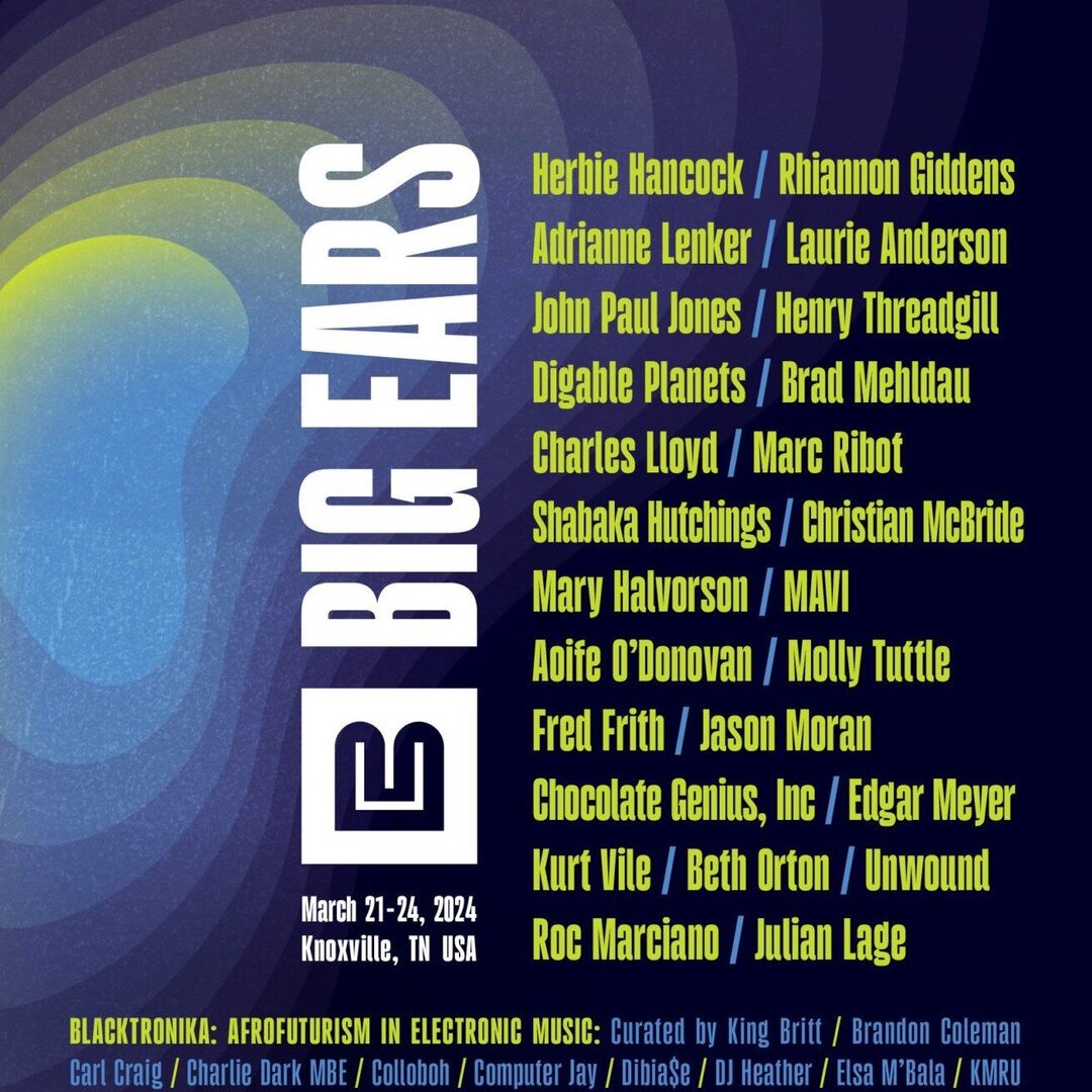 Three musicians on the LTA Artists roster are playing the fabulous Big Ears Festival this weekend. If you're lucky enough to be in Knoxville this weekend, we highly recommend you check these guys out:

Saturday March 23

Jonathan Goldberger w/ Selcou