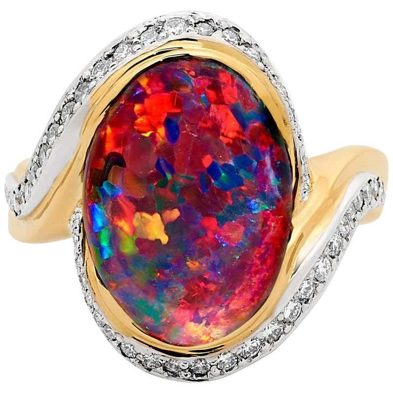 Australian 5_48ct Black Opal and Diamond Cocktail Ring in 18K Gold.jpg