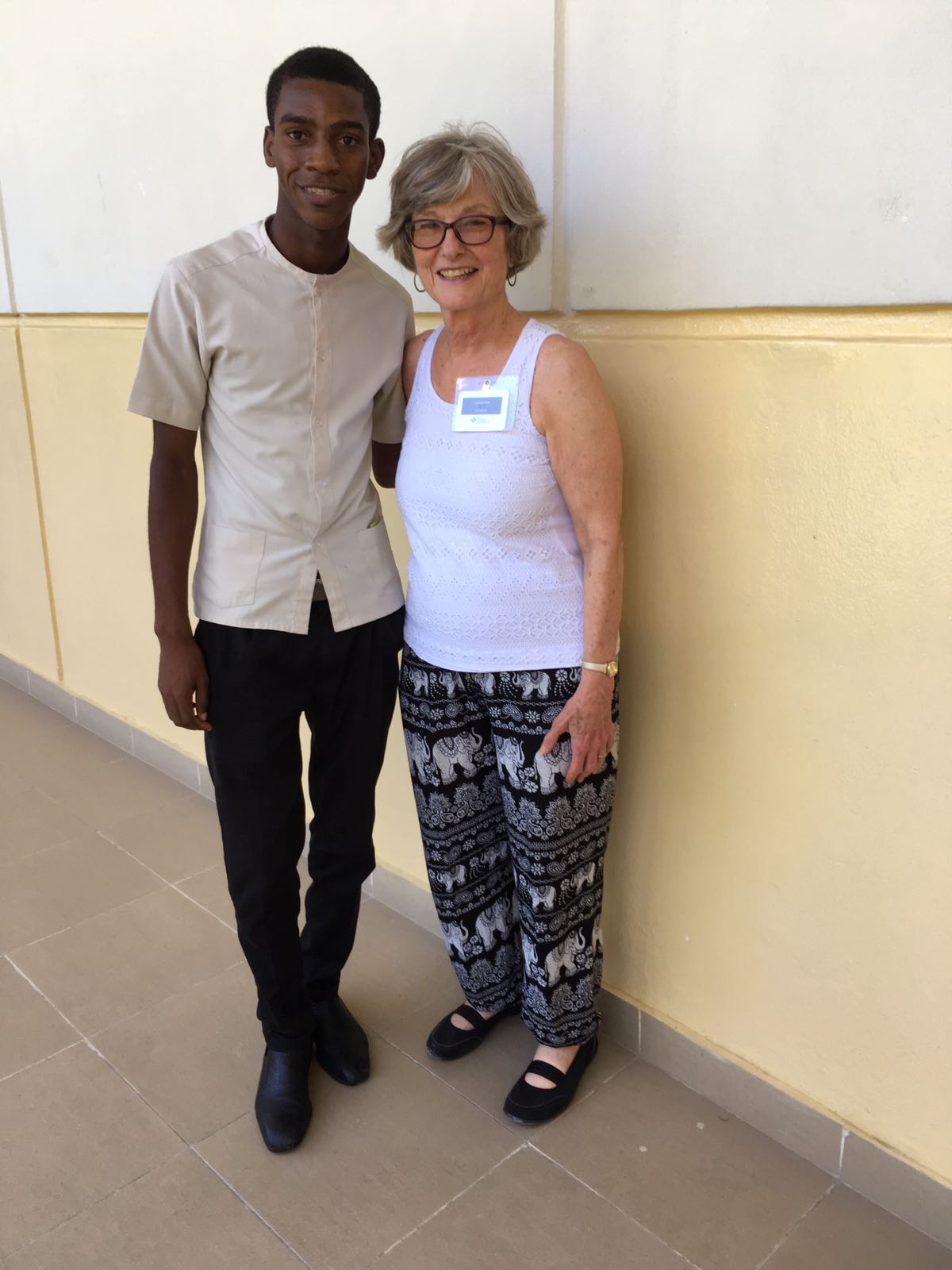 FSIL student, Jacky Joseph, with Joanne Pohl, HNF board president