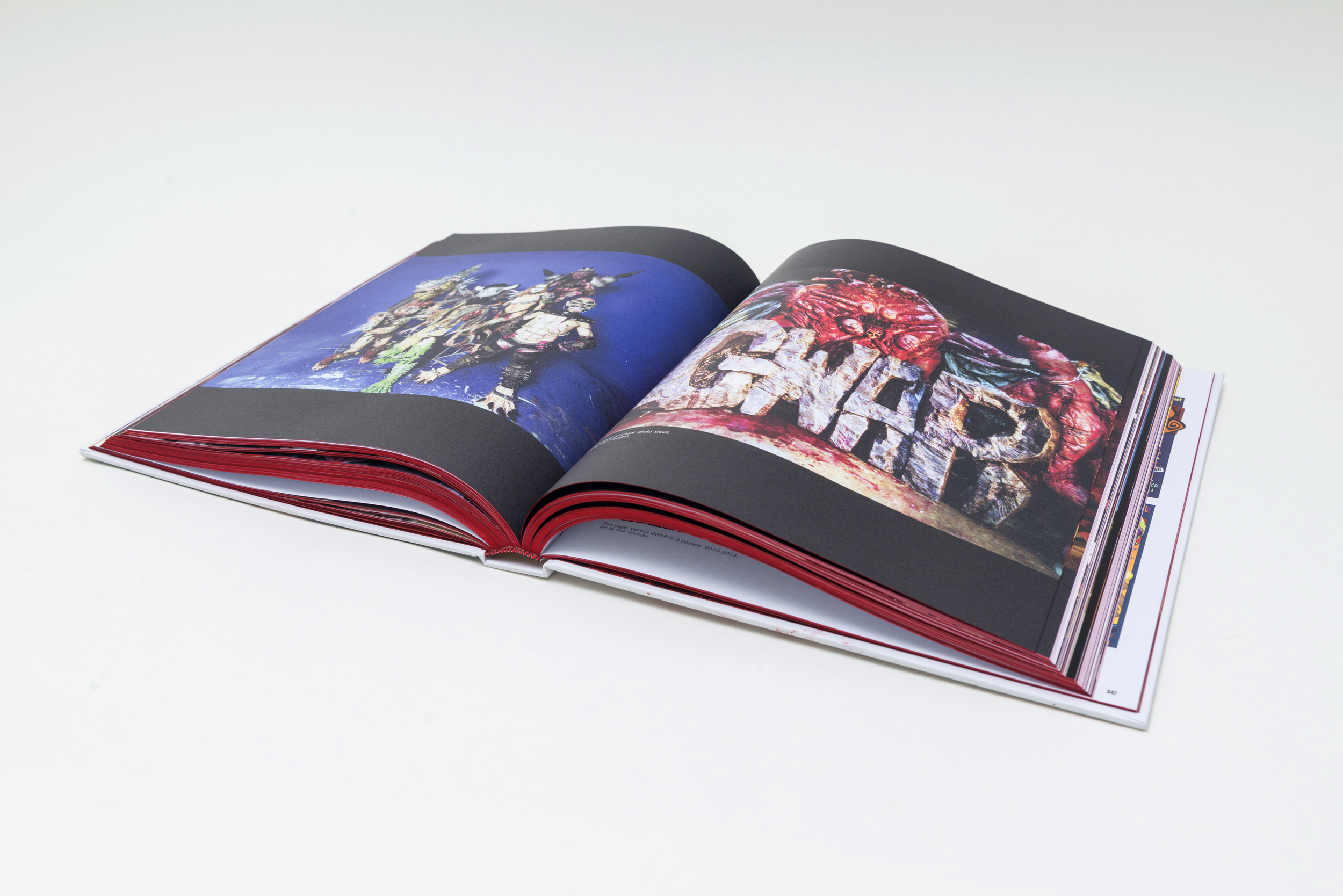 GWAR book spread