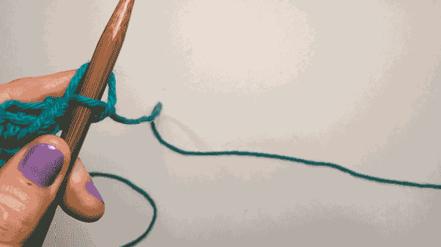 Knit one more stitch onto the left needle, then pull the bottom one up and over the top. Keep doing this, one at a time, until you're down to a single stitch on the left needle. Grab your scissors. Cut the skein end of the yarn and pull the end through final loop. I like to tie a knot at the end. Et voila! Ready to wear.