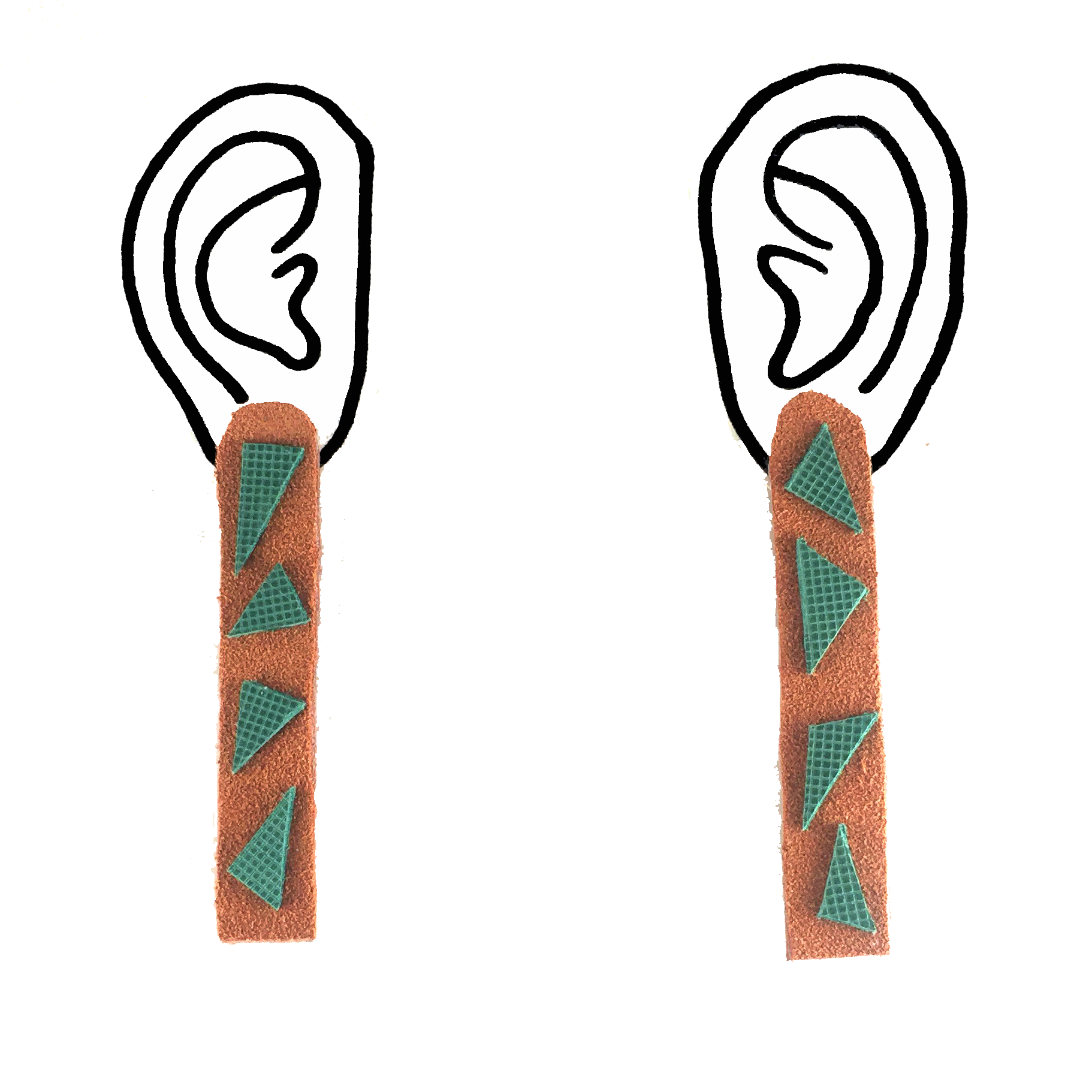 leather earrings #2
