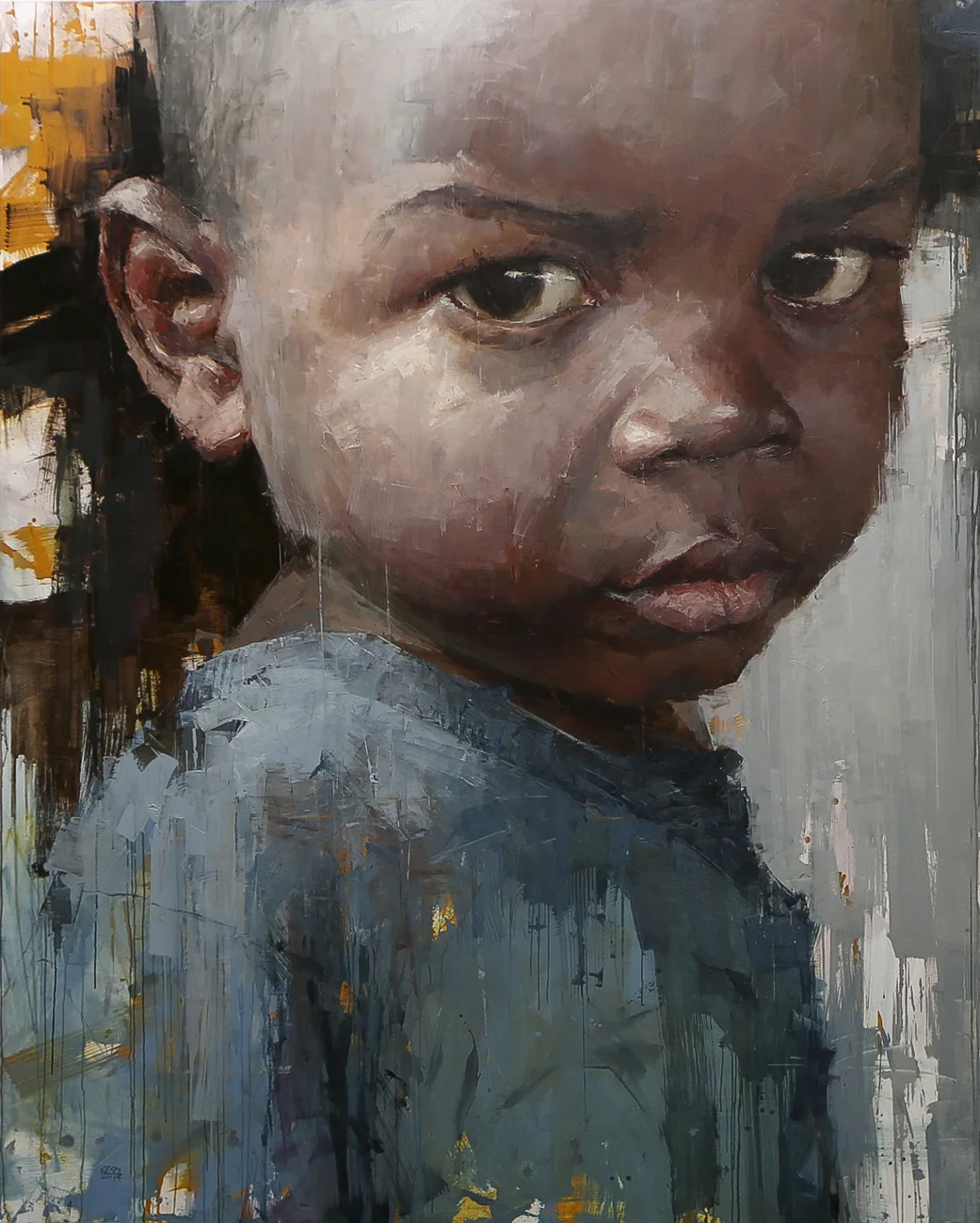 Koi 2014 90 x 72 inches oil on canvas