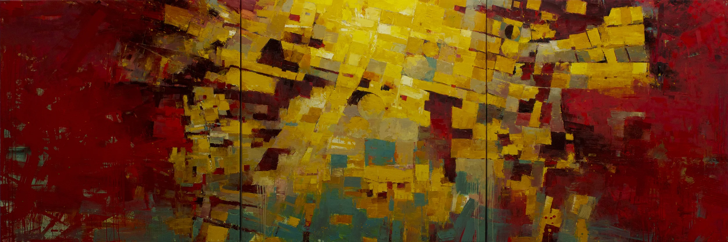 S32393156W 2014 48 x 144 inches oil on canvas