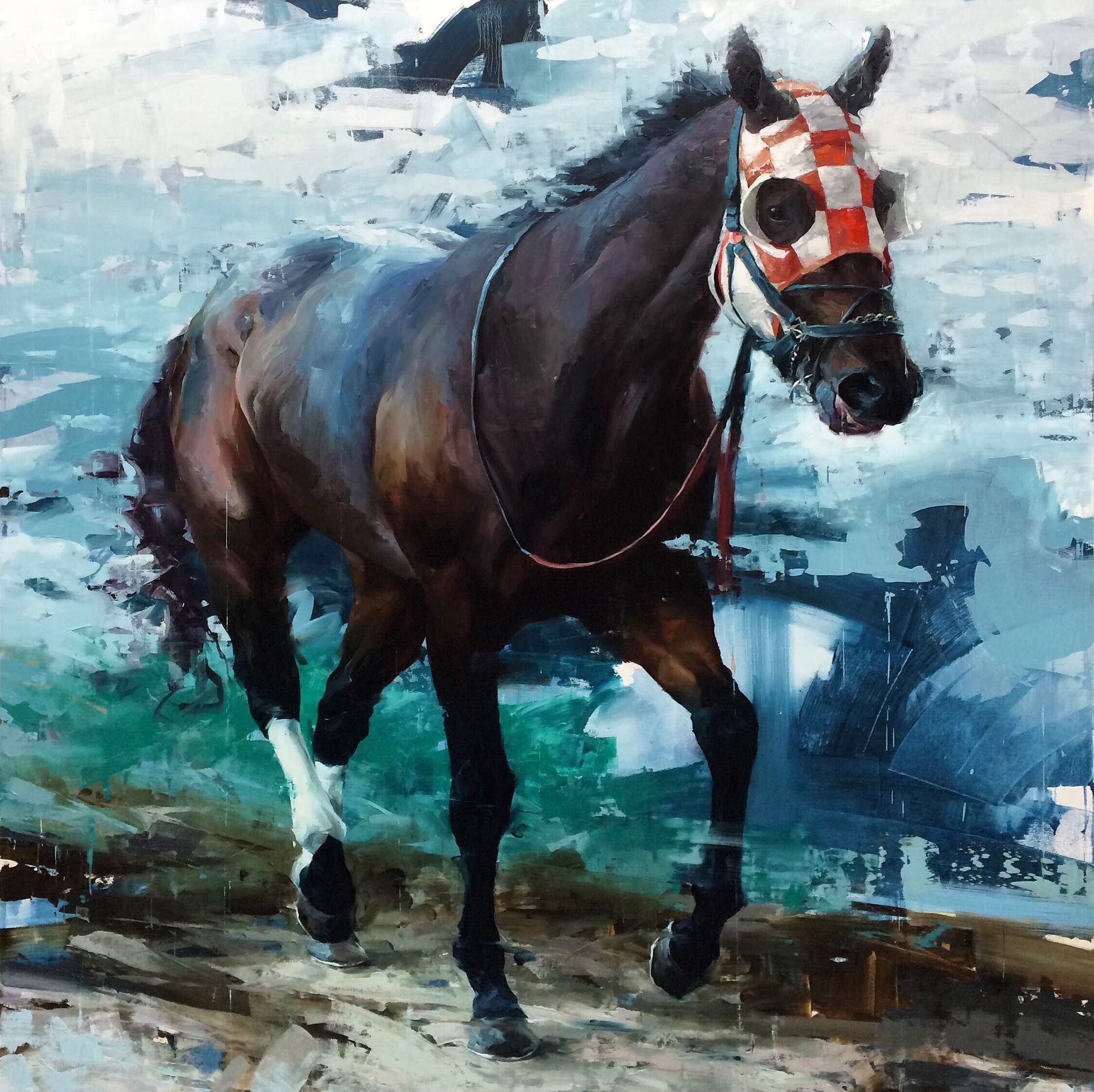 The Lightning Thief 2017 84 x 84 inches oil on canvas