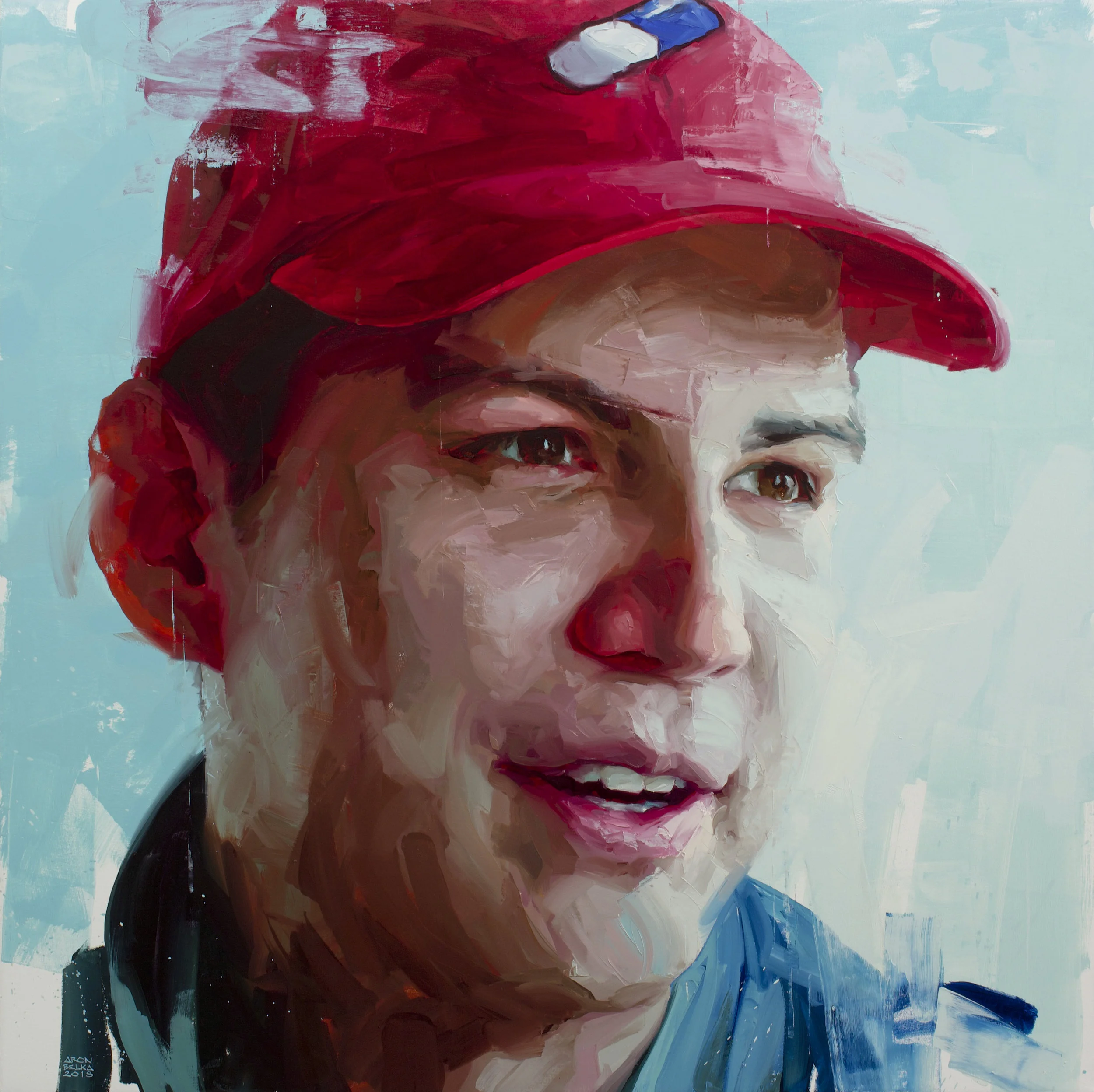 Angel Perdomo 2018 48 x 48 inches oil on canvas
