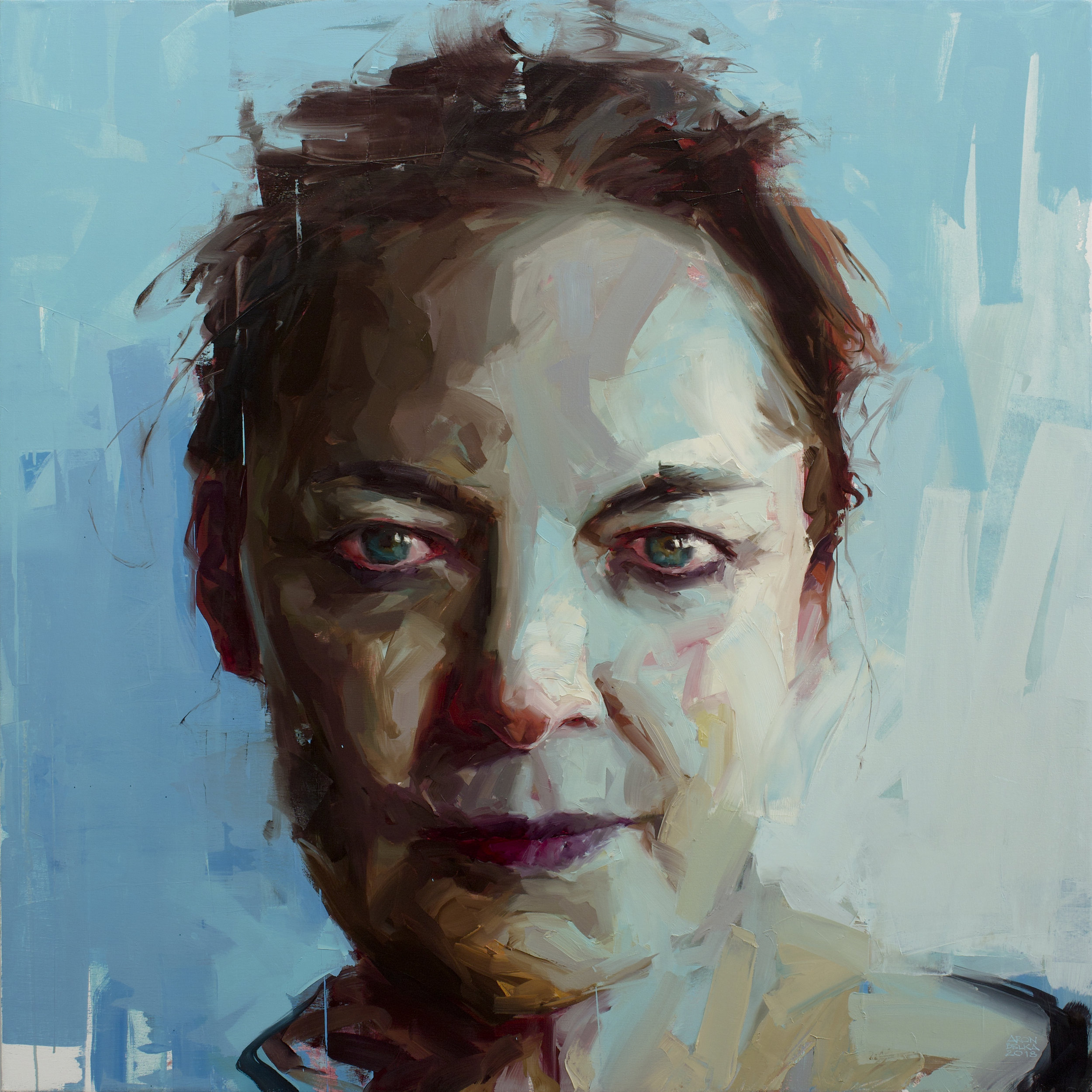 Ginette Bone 2018 48 x 48 inches oil on canvas