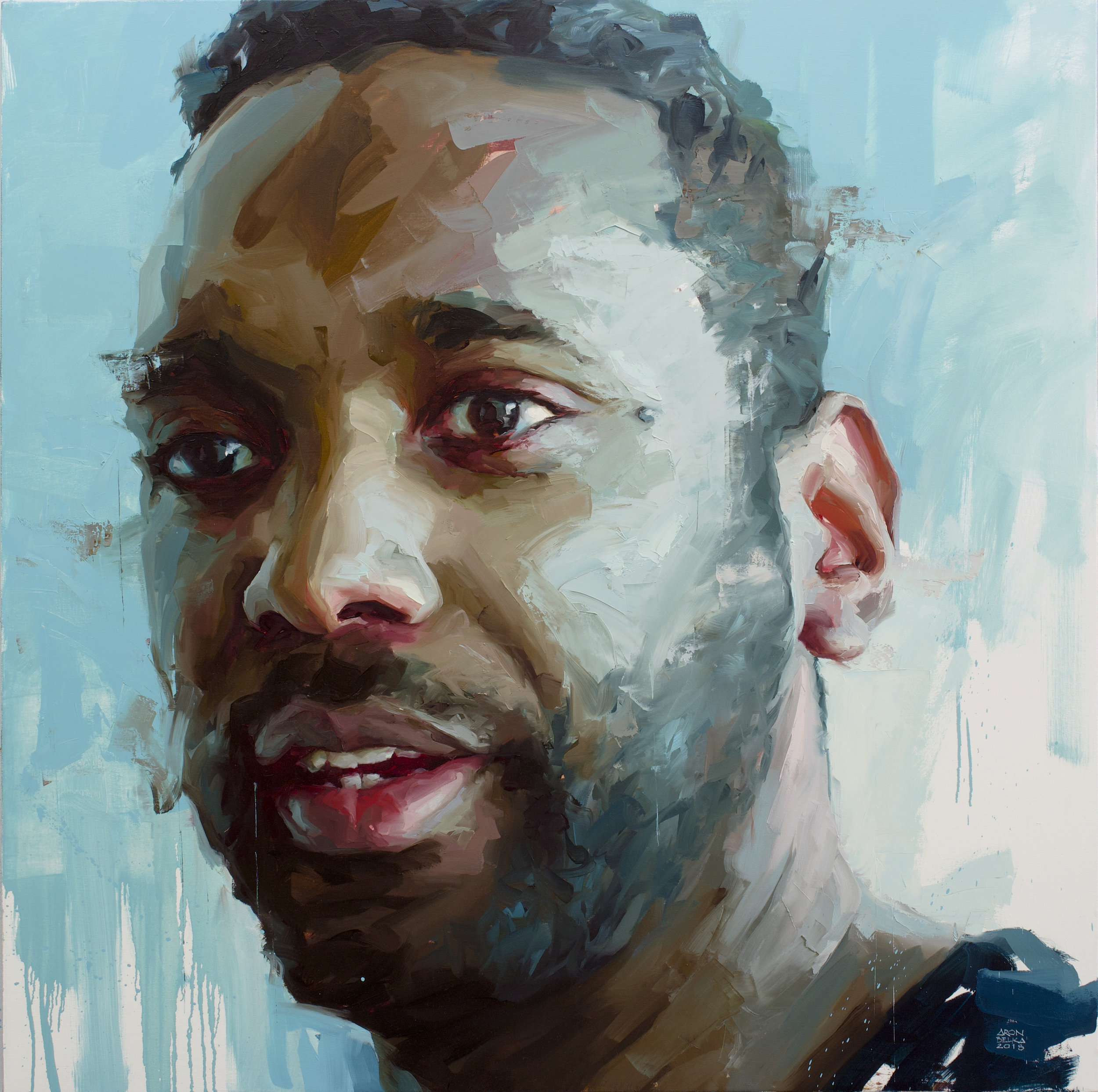 John Isiah Walton 2018 48 x 48 inches oil on canvas