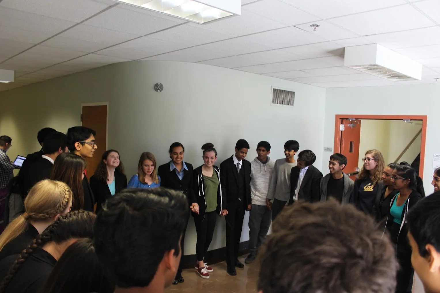 But first, we had a team circle to debrief semi-final rounds.