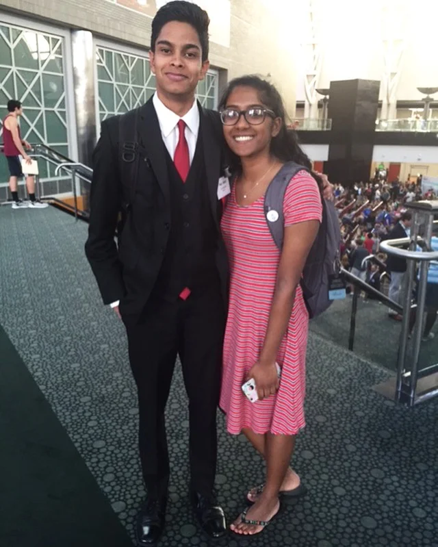 Our two national finalists - Ismail and Bharathi :^)