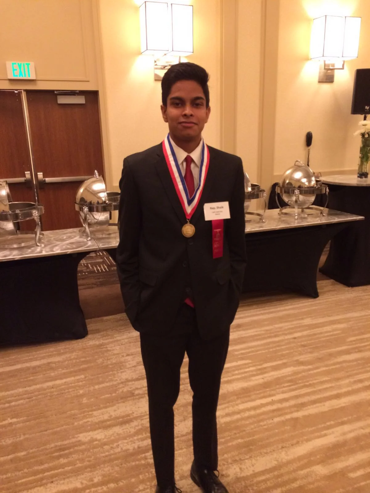 Ismail looking dapper at the post-final round banquet.