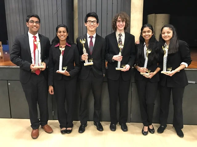 Congratulations to freshmen Kirthi Ponnuswamy, Arushi Lahiri; sophomores Eshan Gupta, Aditi Chatradhi; and seniors Liyang Chen and Murad Awad for qualifying to State in Policy Debate.