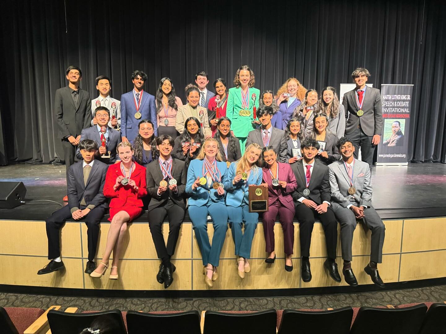 This past weekend 83 members of our Speech and Debate team competed at the Martin Luther King Jr. Invitational at James Logan High School in Union City. This tournament was created 32 years ago by Dr. Tommie Lindsey Jr. to honor Dr. King with an even