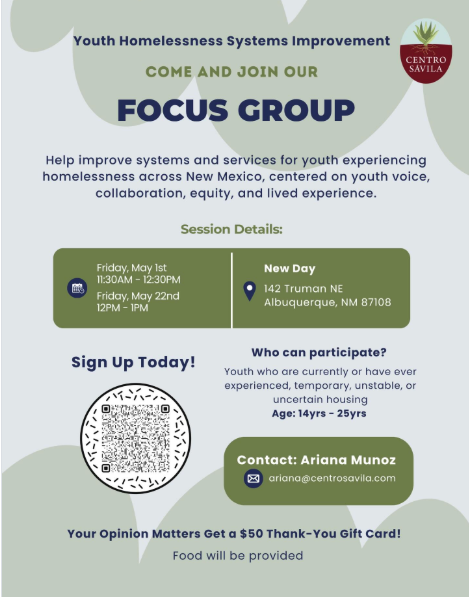 Youth Homelessness Systems Improvement Focus Group