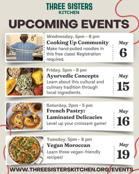 Three Sisters Kitchen NM May 2026 Events