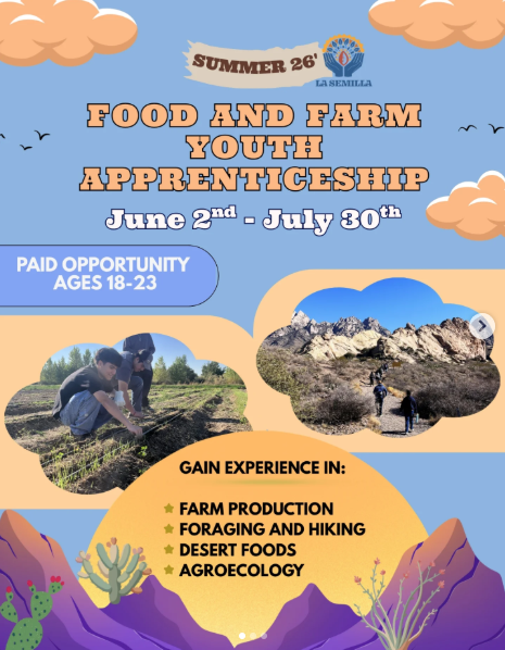 Summer&nbsp;2026 Food &amp;&nbsp;Farm&nbsp;Youth Apprenticeship!&nbsp;
