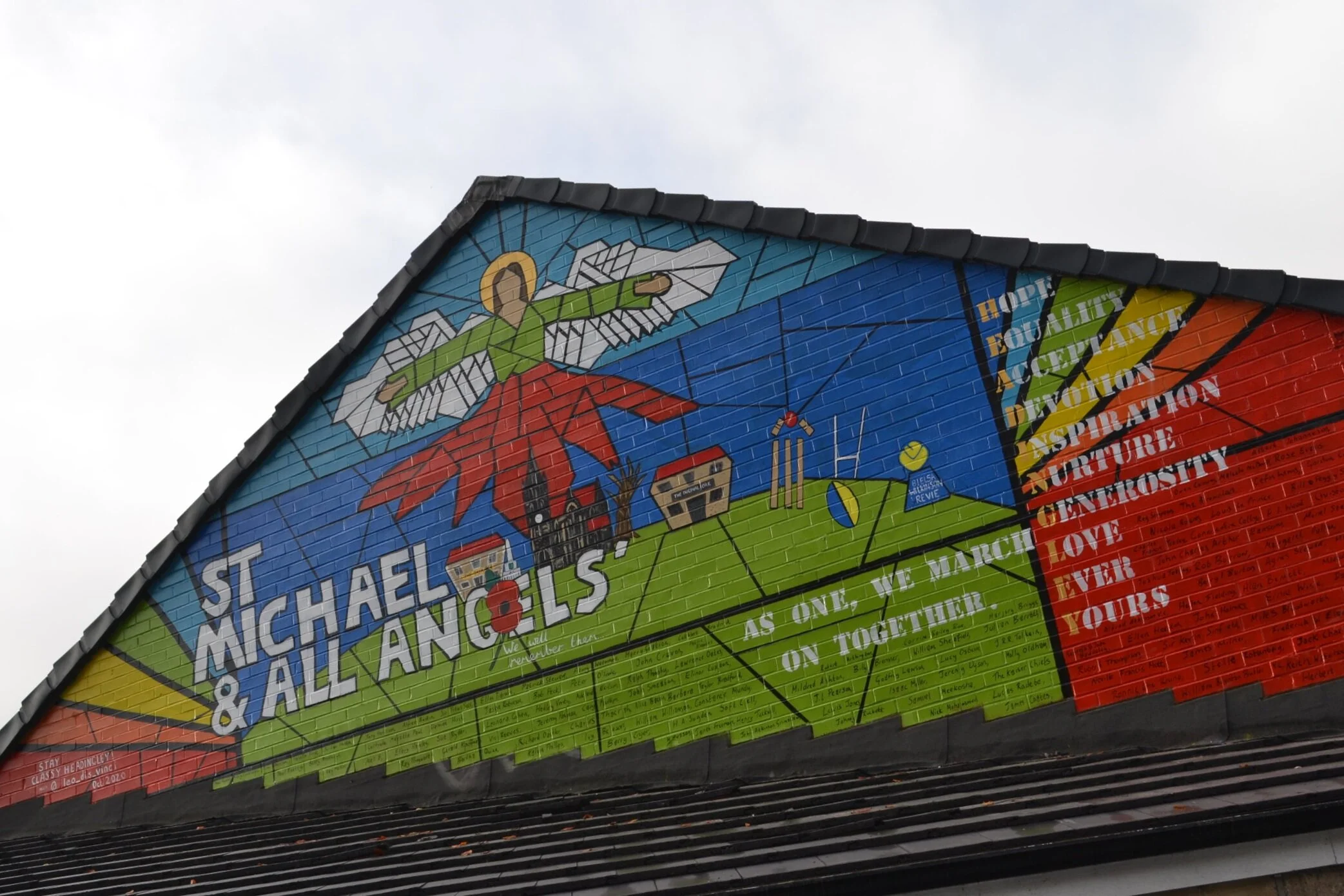 Mural at Headingley Youth Centre, Painted 2020
