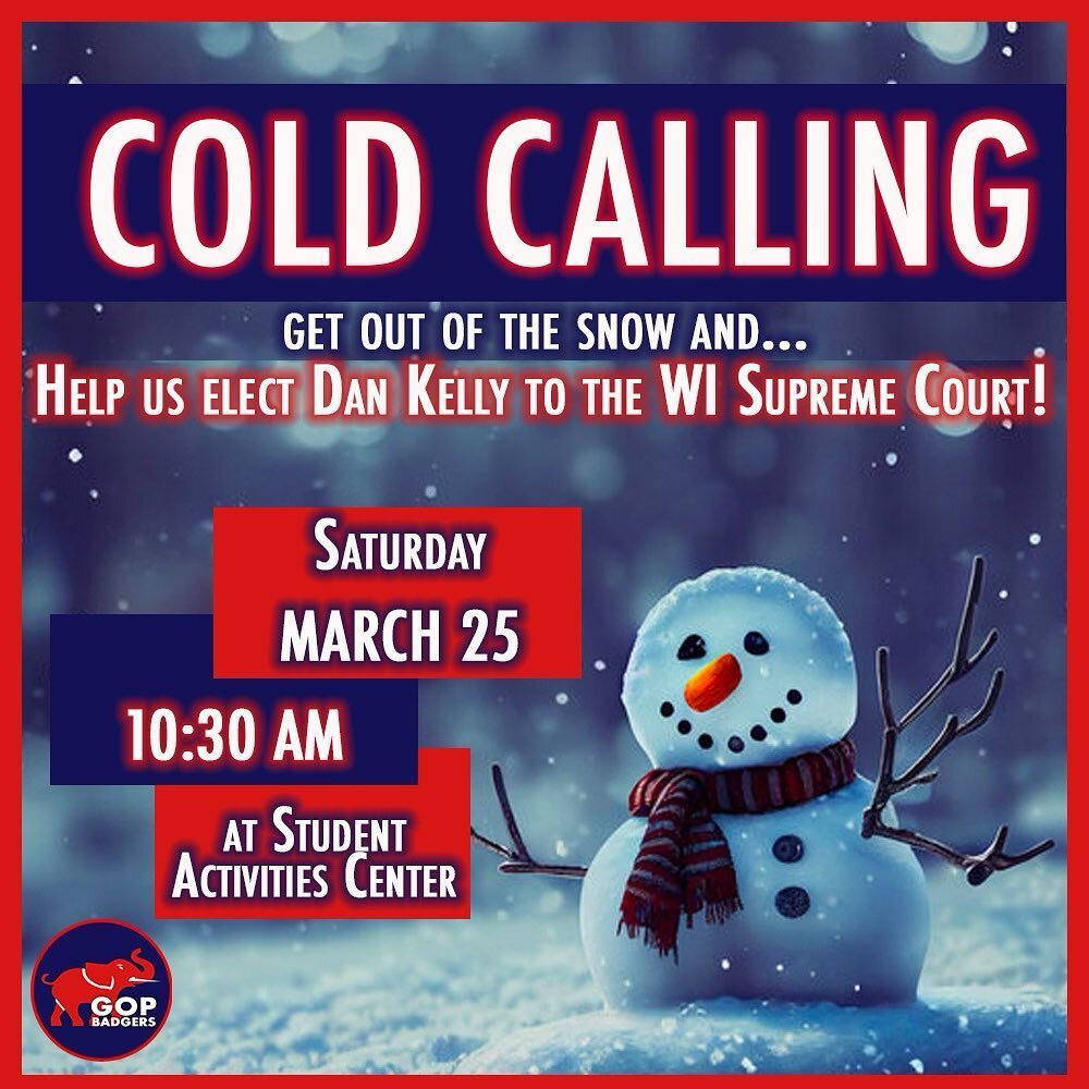 Wait out the storm with us on Saturday by helping elect Dan Kelly at the Student Activities Center!!
