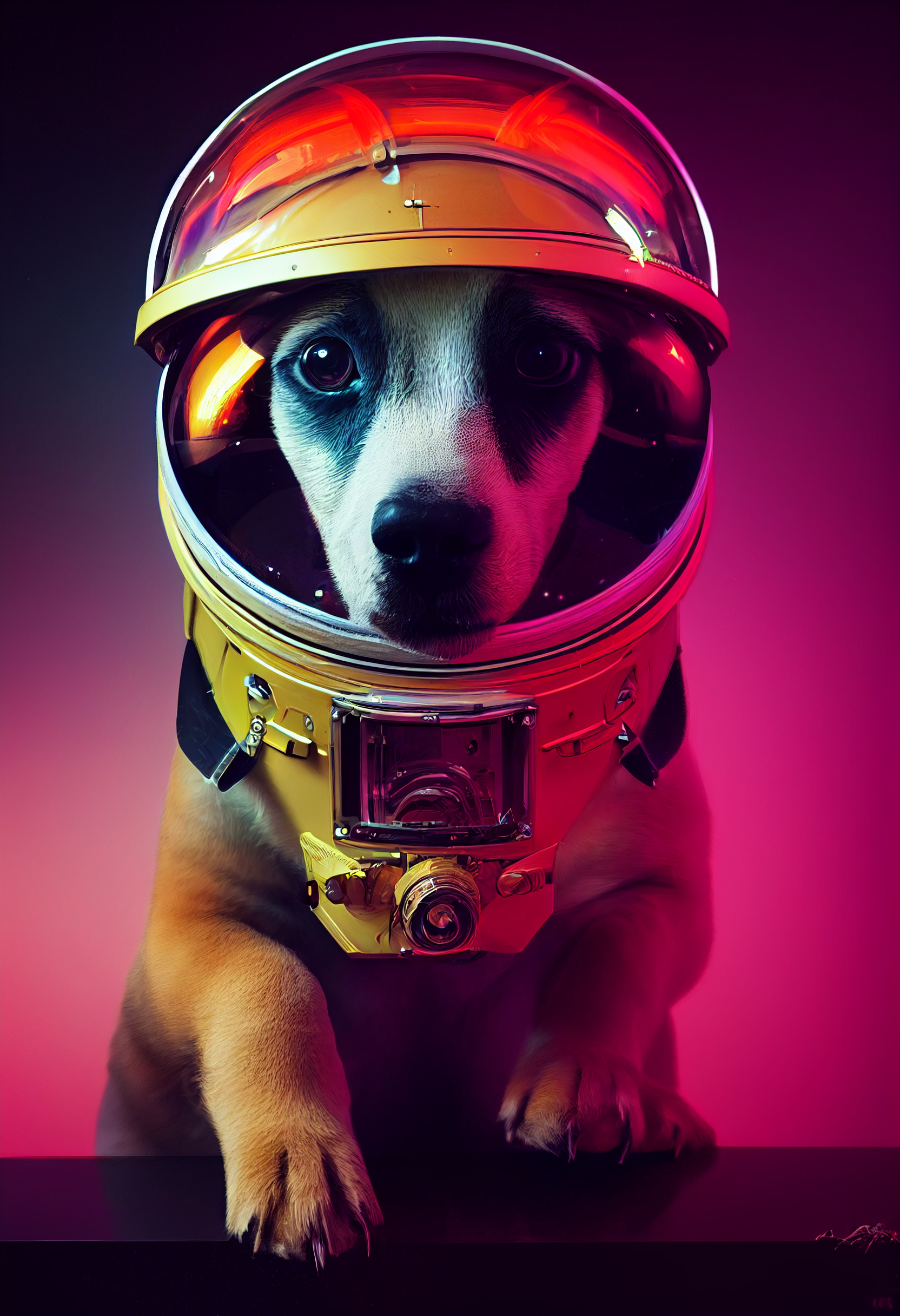 ResistanceNFT_puppy_astronaut_photo_realistic_futuristic_by_Dav_073f982b-826e-41ed-87dd-a35f50244b3a.png