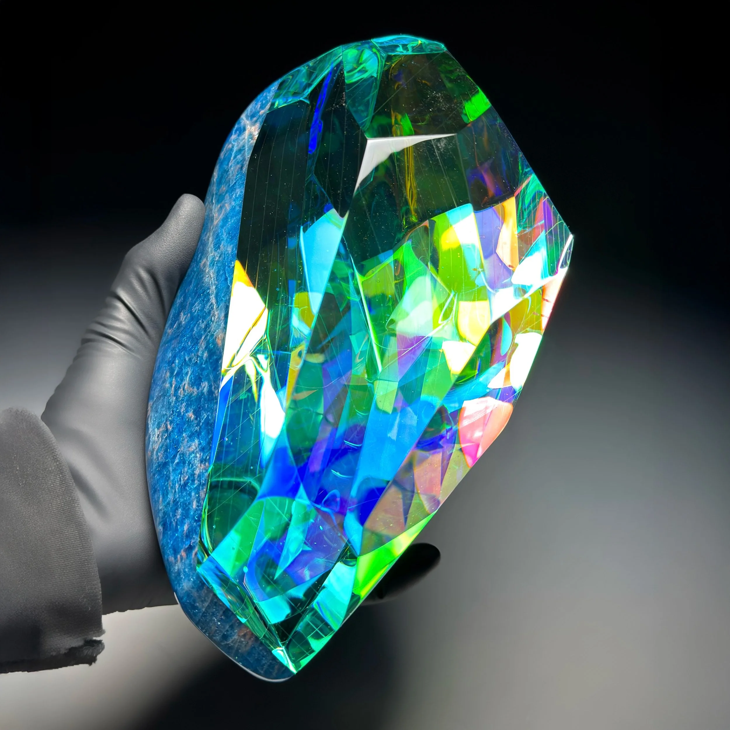 Faceted Apatite Moonrise