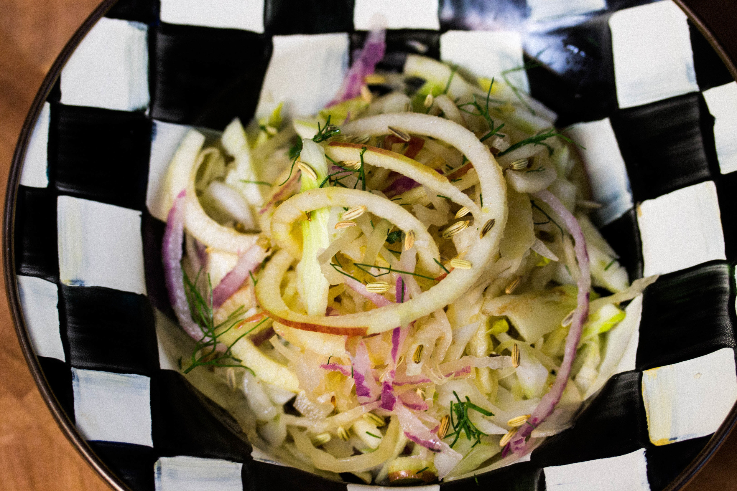 Fennel Apple Sauerkraut Slaw