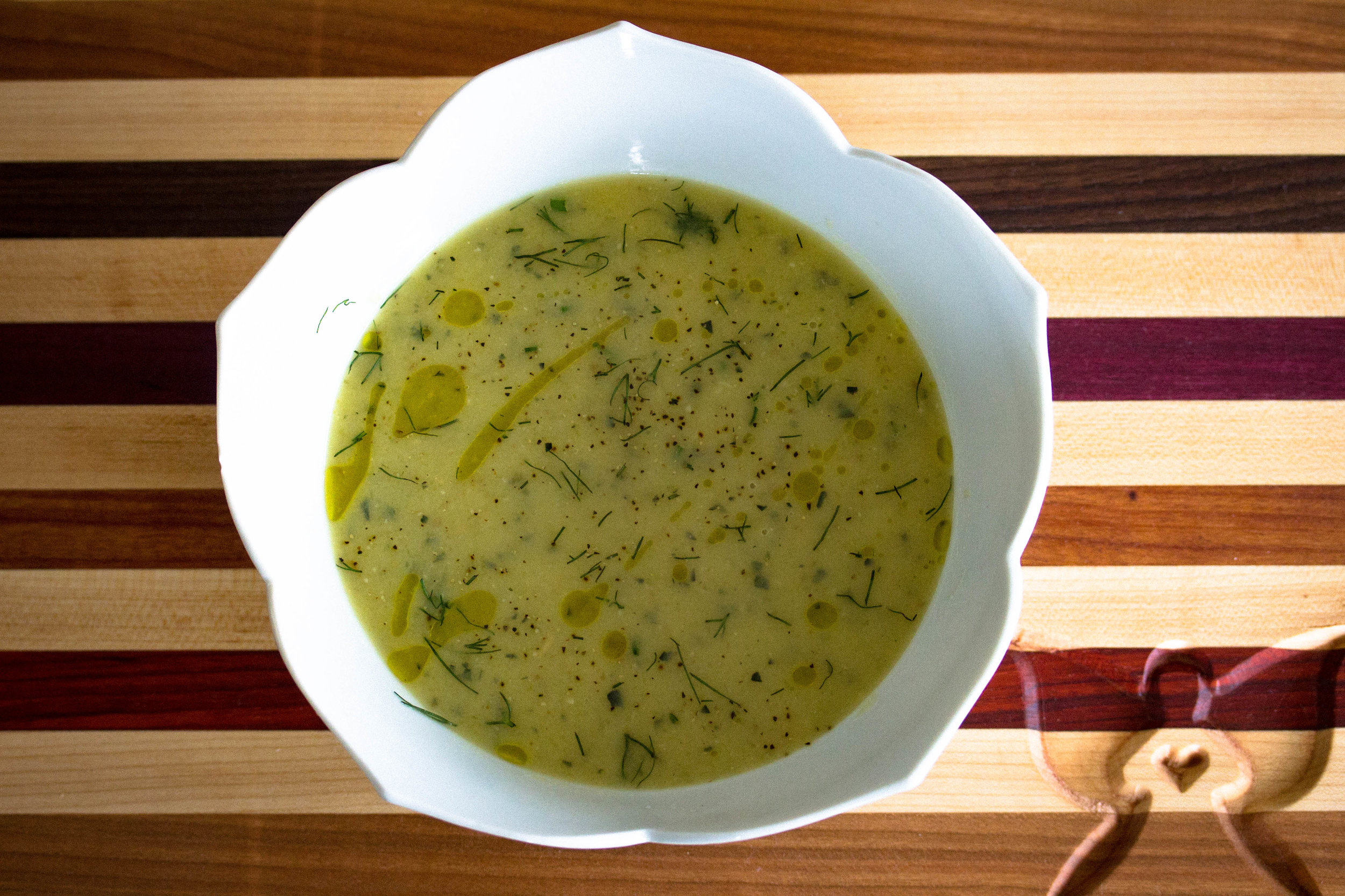 Zucchini Parsnip Soup