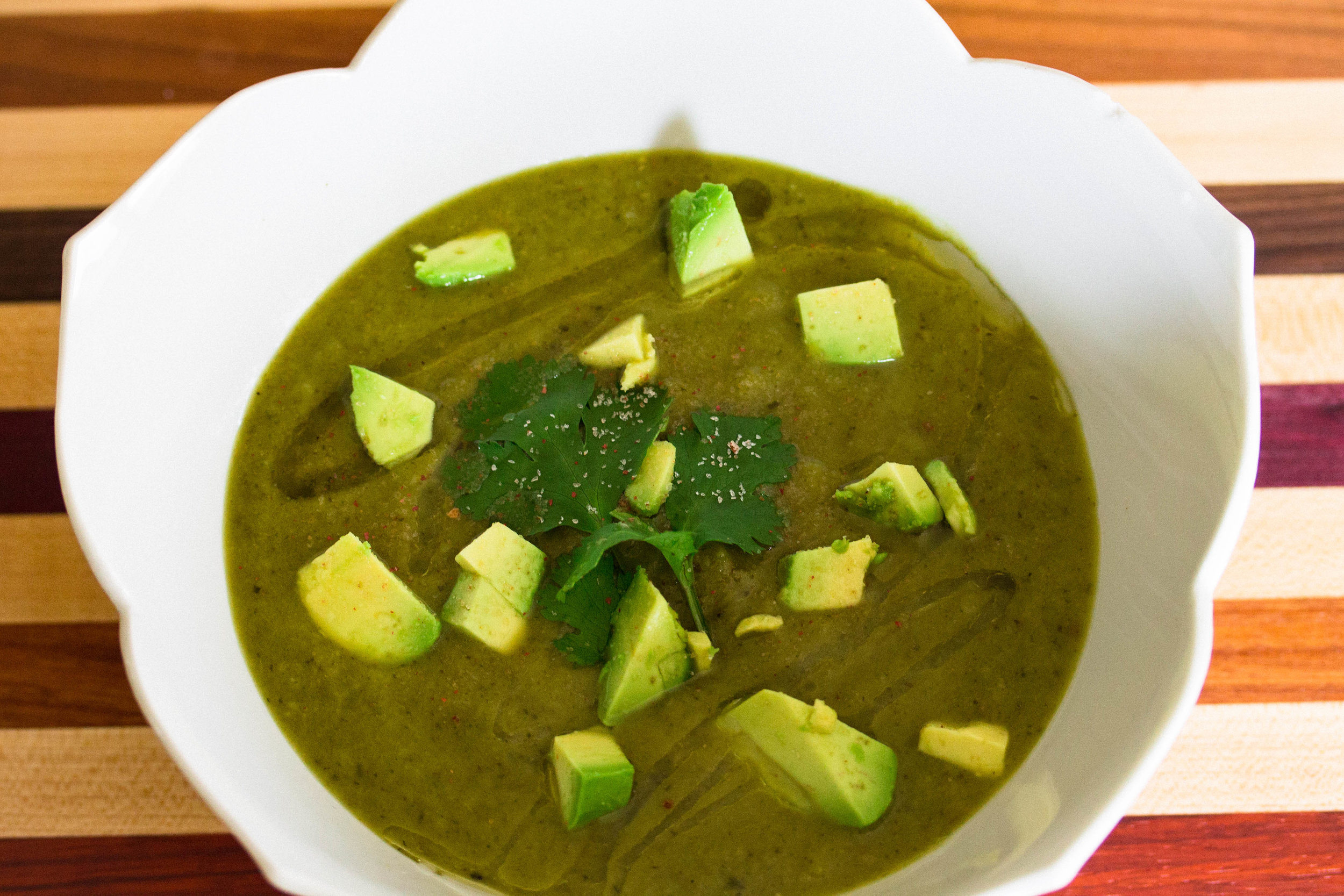 Roasted Poblano Pepper Soup