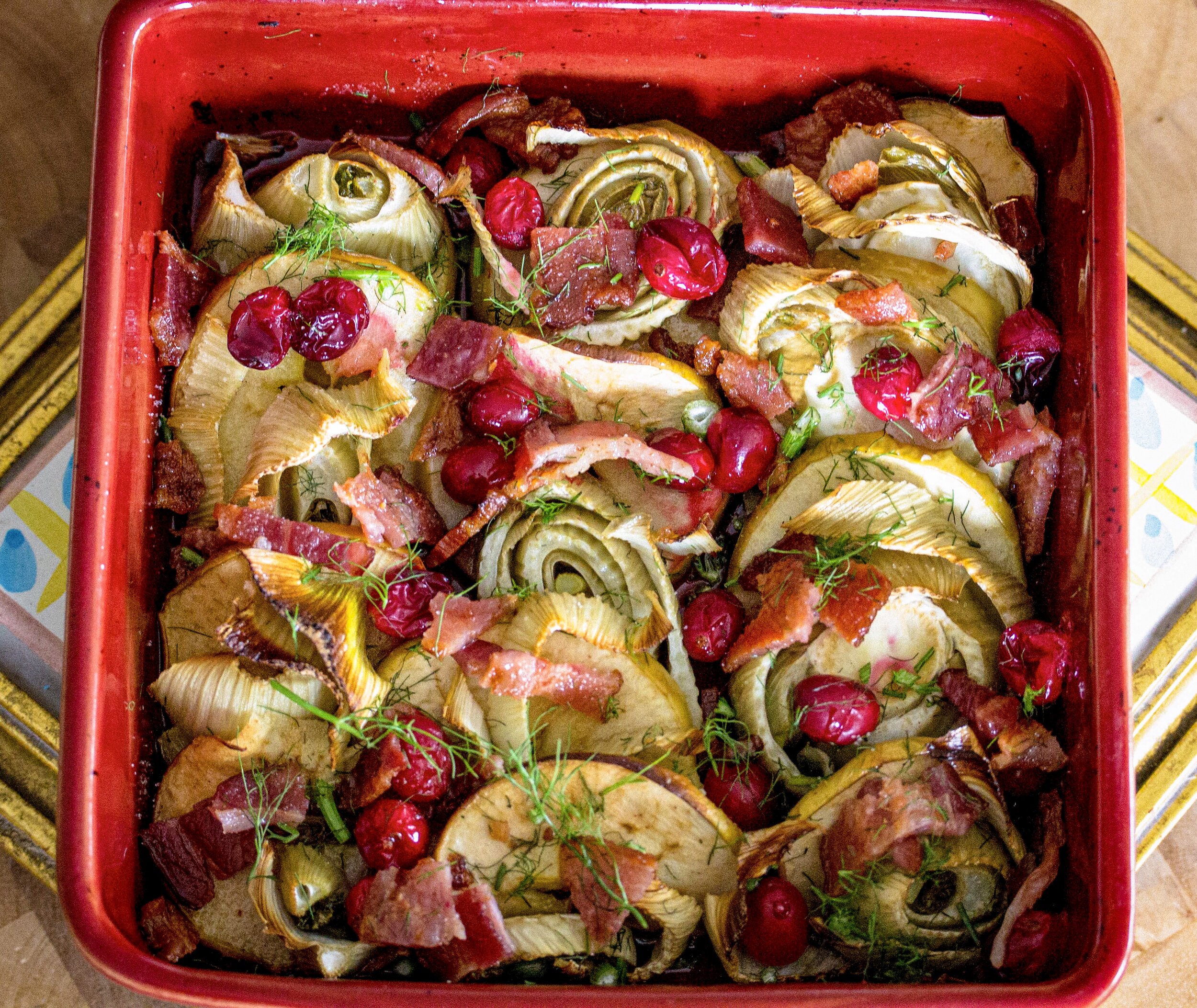 Fennel &amp; Apple with Cranberry &amp; Bacon