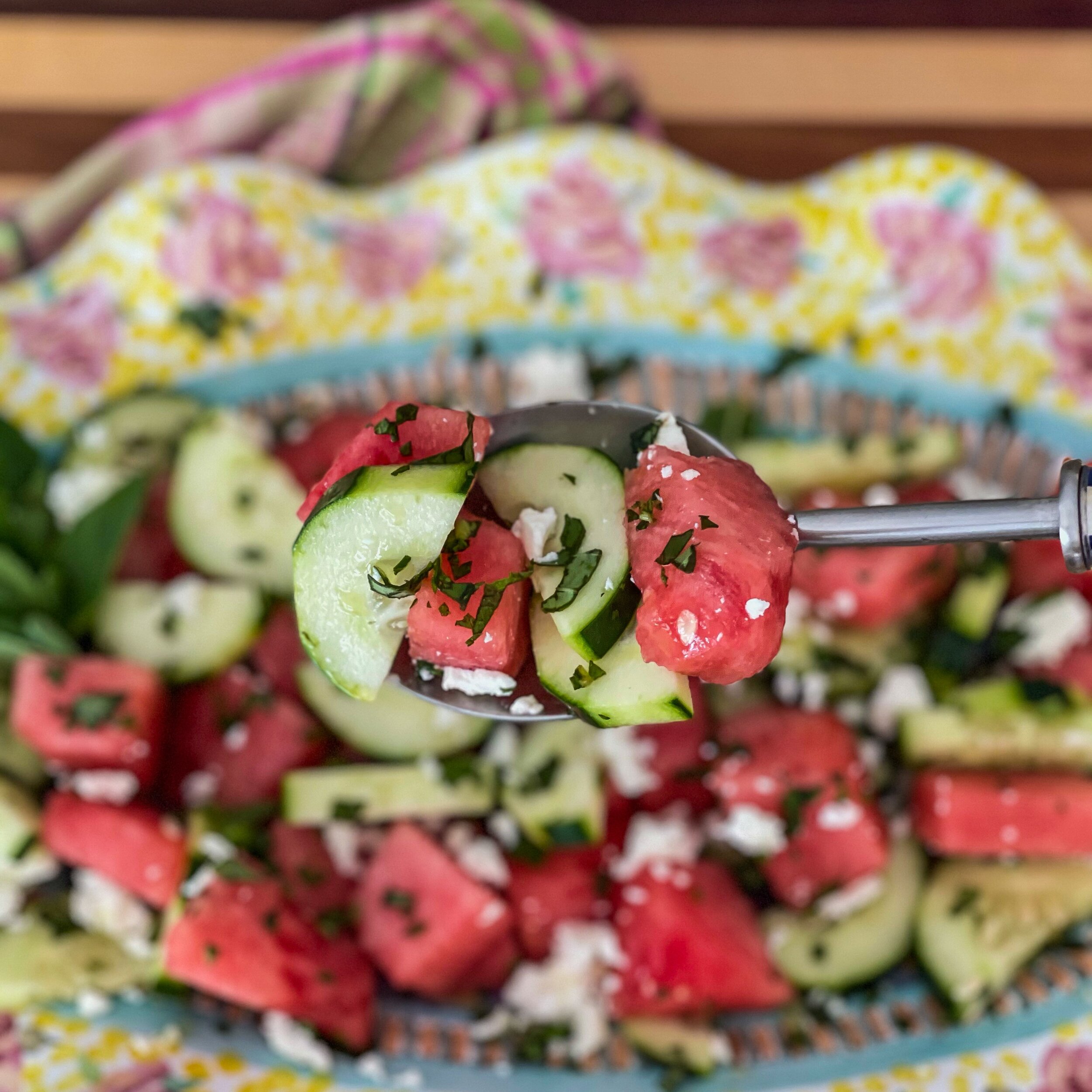 Cucumber Watermelon Salad