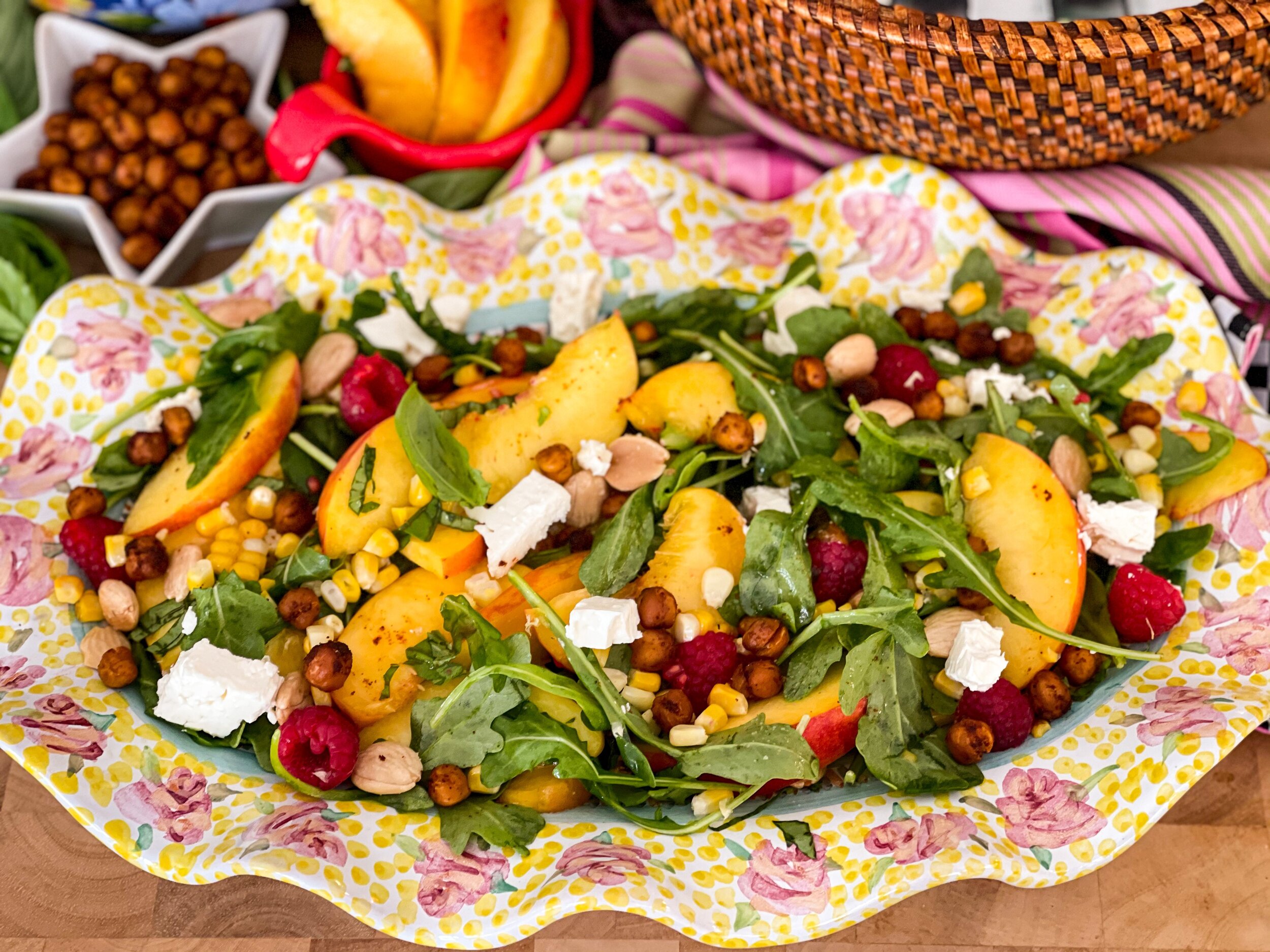 Peach Arugula Salad