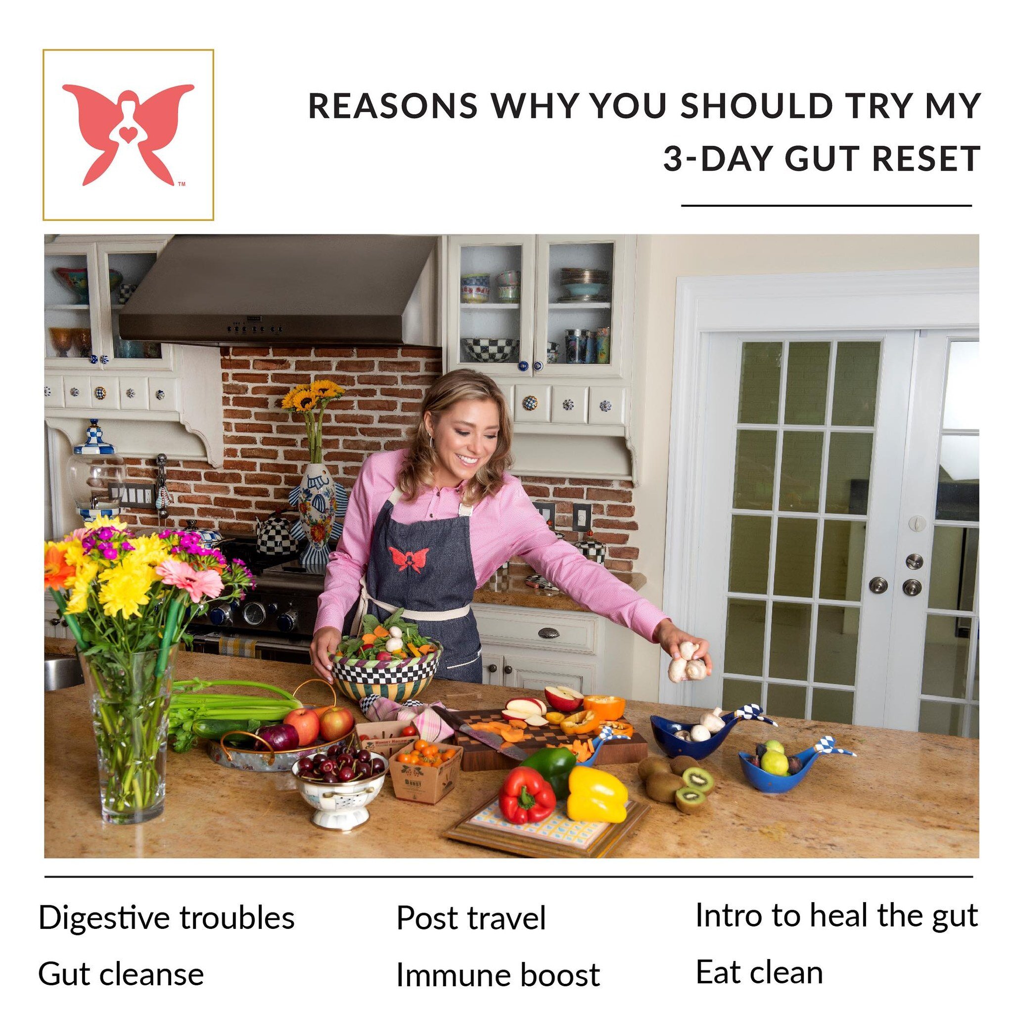 I recently launched my FREE 3-Day Gut Reset with @zenwisehealth sharing my plan for eating foods that help support the gut for three days. The diet includes cooked foods, blended soups, broths, smoothies and fresh juices, all foods that are much easi