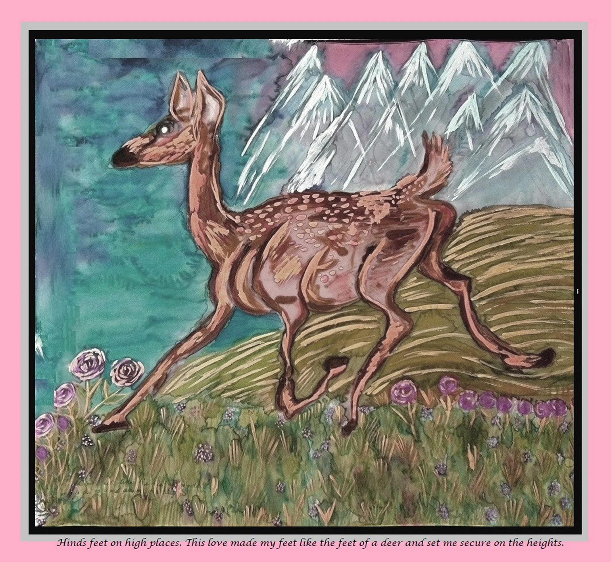 A new textile hand painted by Cydney also coming next month for 2019 promise for your life!