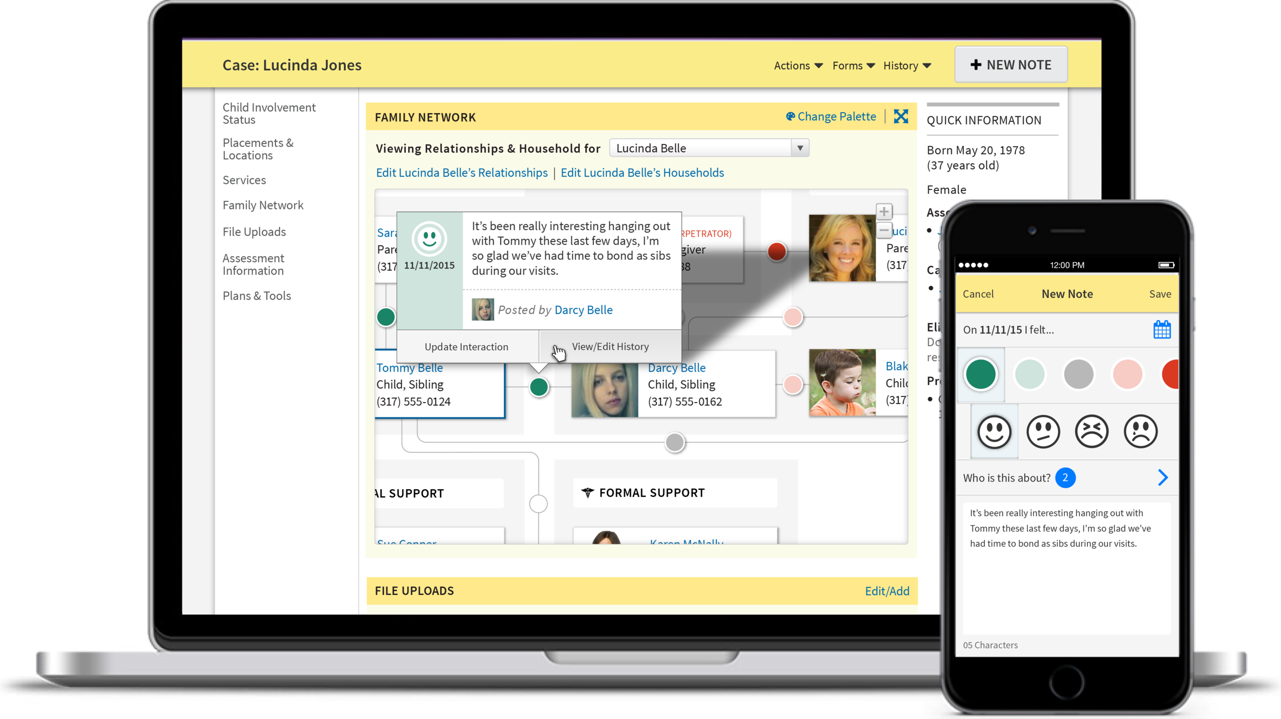 Casebook Network Diagram