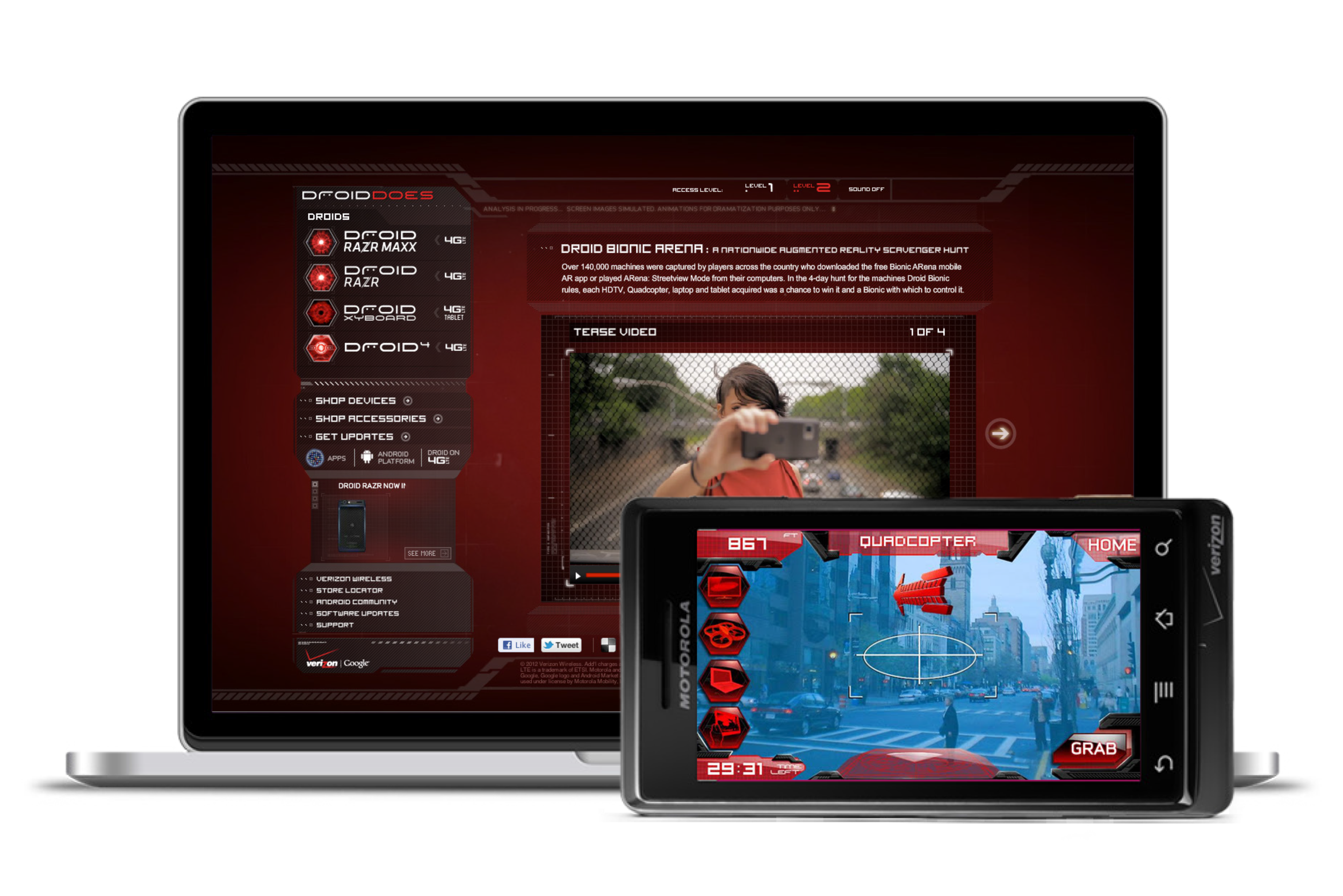 Motorola Droid—Arena Hunt